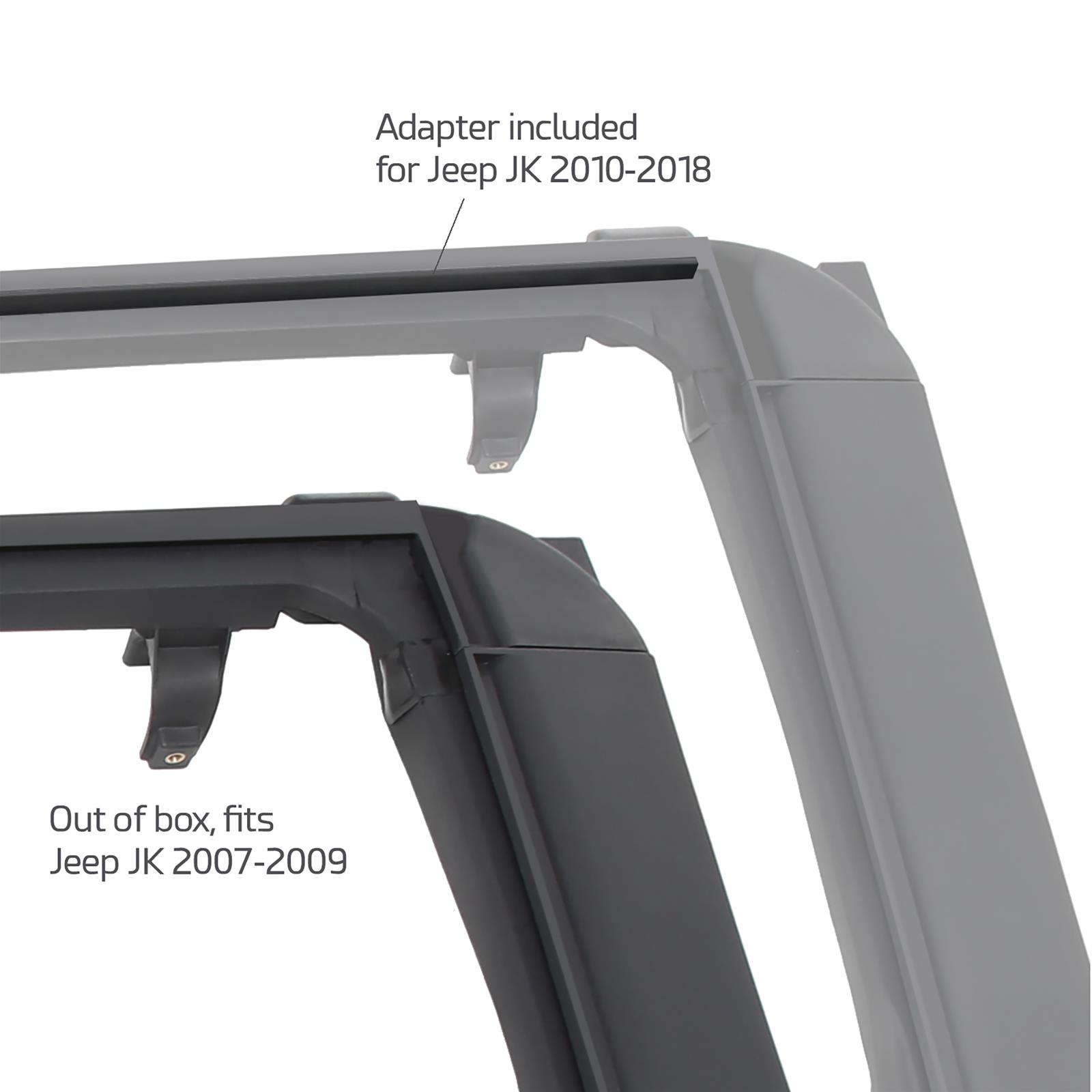 Smittybilt OE-Style Door Surrounds S/B91406 Surrounds, OE-Style, High-impact Plastic, Black, Jeep, Set of 4 thumbnail 7