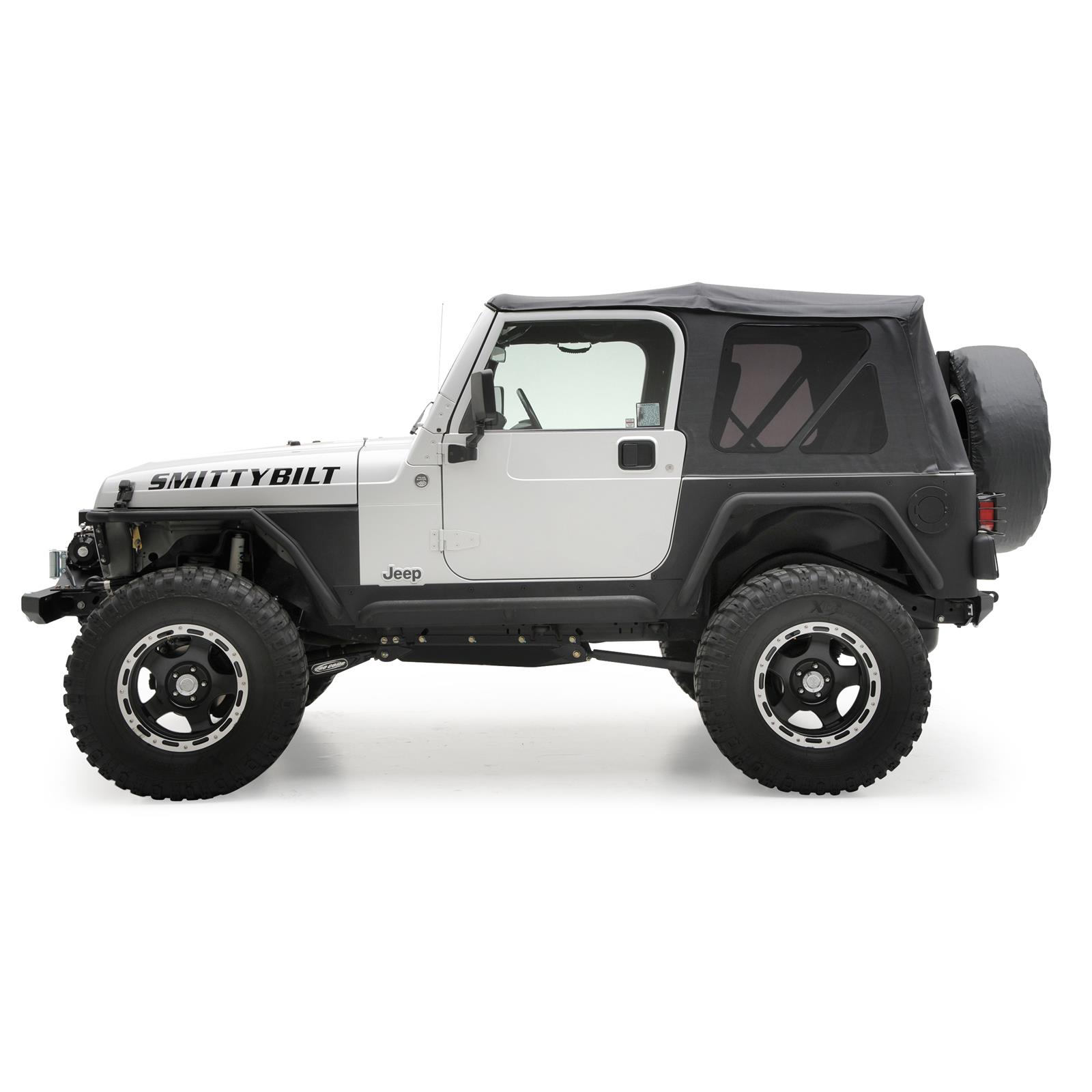 Smittybilt Replacement Tops S/B9971235 Soft Top - Oem W/Tinted Windows, No Doors Skins - Black Diamond Jeep, 97-06 Wrangler (TJ) thumbnail 2