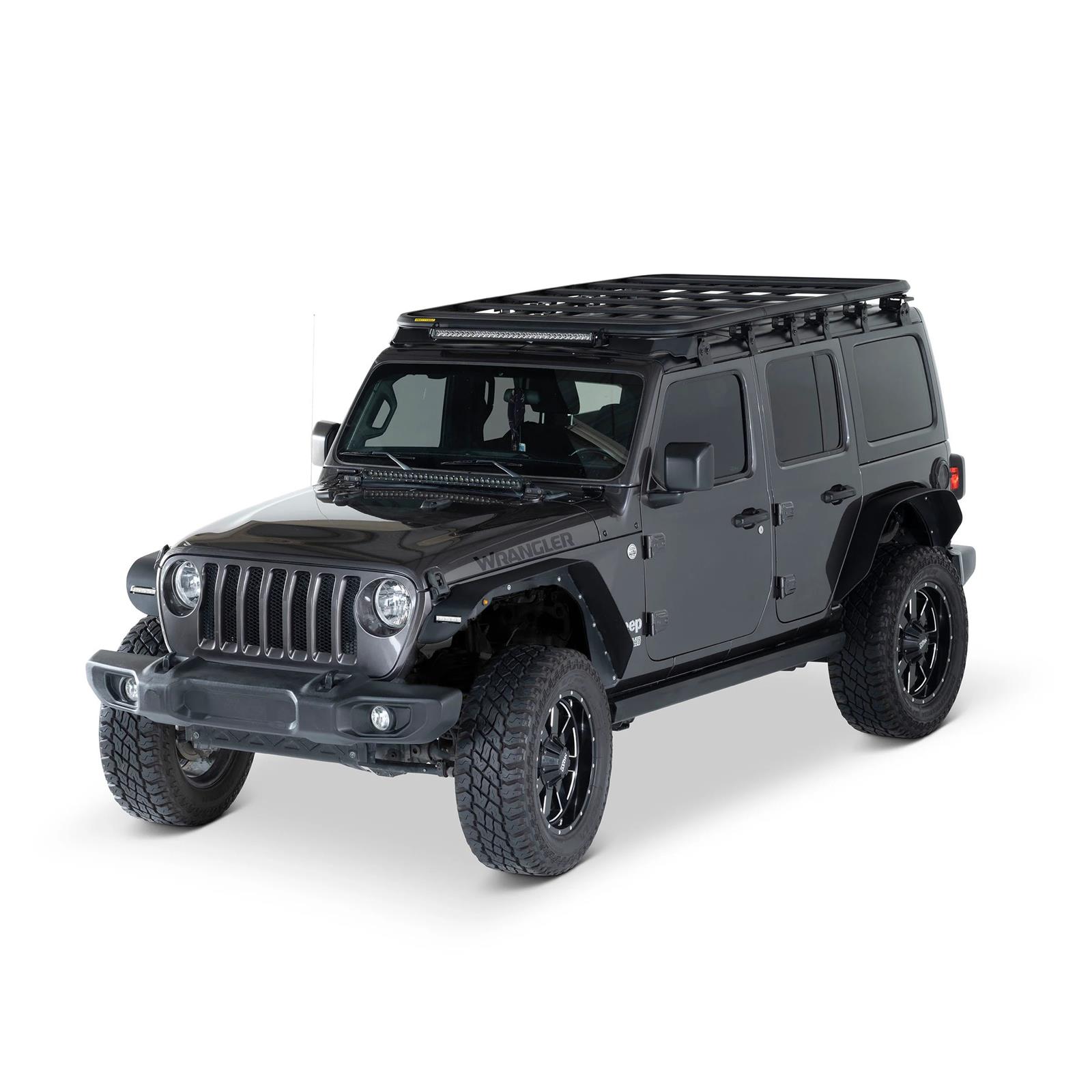 Smittybilt Roof Racks JL4DRRACK1 JL 4DR DEFENDER RACK KIT-60X57 thumbnail 2