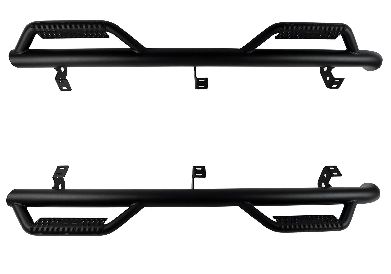 Smittybilt Nerf Steps T1360R-TX Bars and Truck Steps, Steps, Steel Tube, Black Powdercoat, Textured Finish, Direct Fit, Wheel-to-Wheel, Toyota, Pair