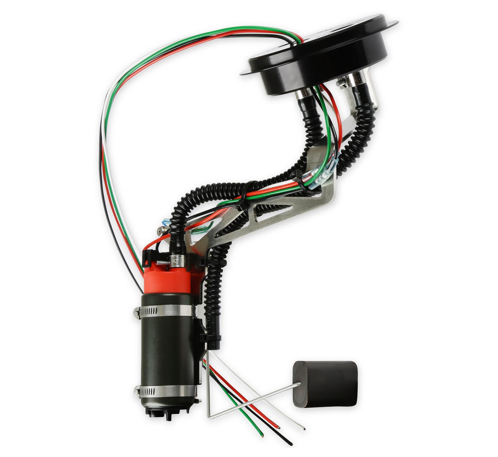 Holley Sniper In-Tank Retrofit Fuel Pump Modules for 1990-1997 F-150, F-250 - 12-357 Pumps, Sniper, In-Tank, Retrofit, Electric, 6-18 Volt, 90 gph, -6AN O-ring Inlet and Outlet, Sending Unit, Ford, Truck, Long Bed, Each