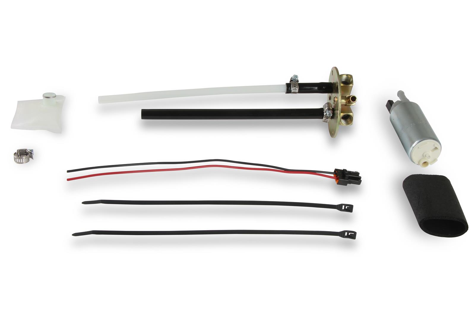 Holley Sniper EFI Fuel Tank Systems 19-182 Tanks, Sniper, 18 Gallon, Steel, Silver, Pump, 13.5V, 67 gph, 1/4 in. Female Thread, Sending Unit, 0-90 ohm, Chevy, Corvette, Kit thumbnail 4