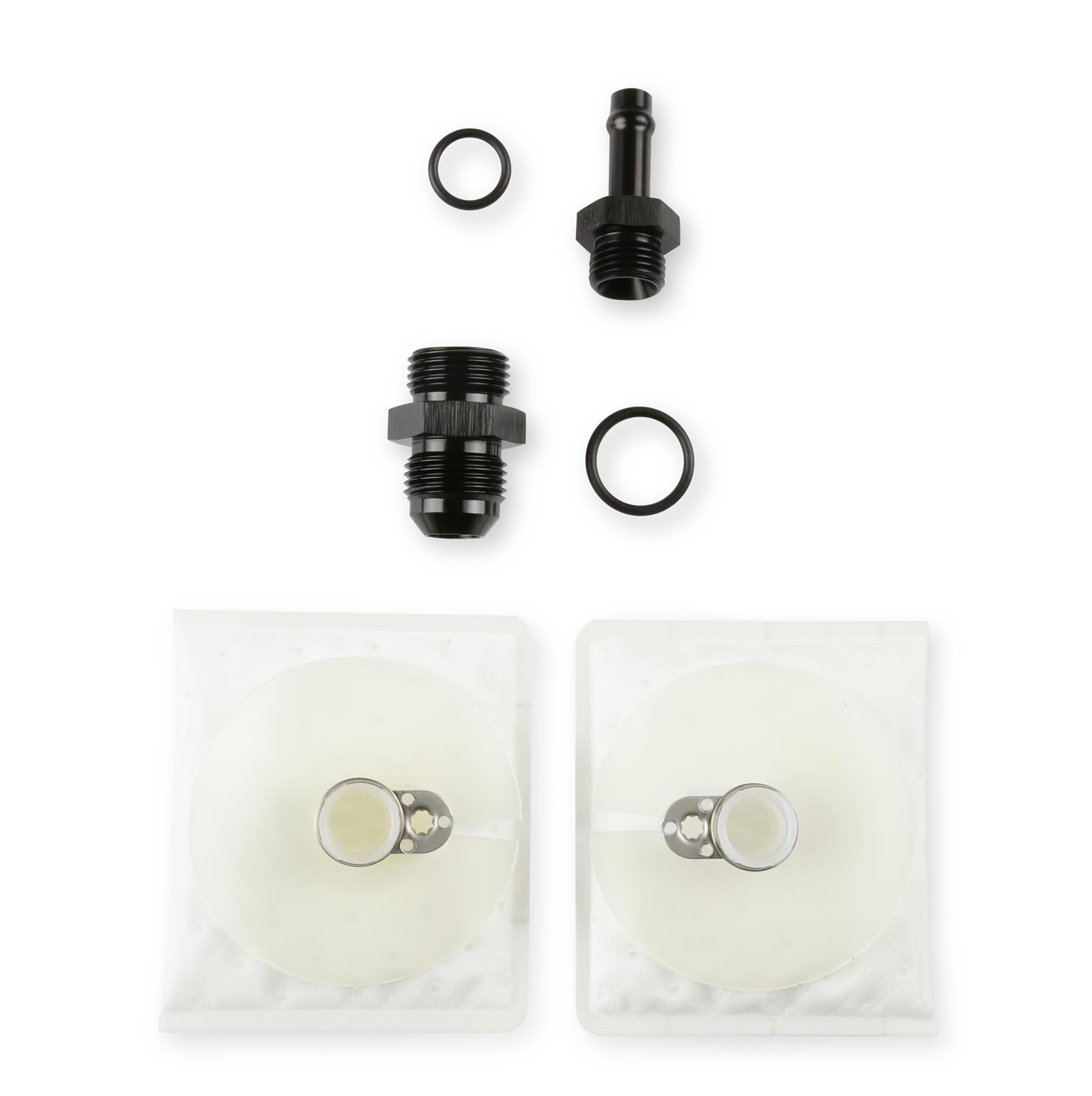 Holley Sniper In-Tank Retrofit Fuel Pump Modules 19-355 Pumps, Sniper, Twin Pump, In-Tank, 13.5 Volt, 180 gph, Manifold Ends, -8 AN O-ring, Female Thread, 7 in. Deep Tank Minimum, E85 Compatible, Each thumbnail 3
