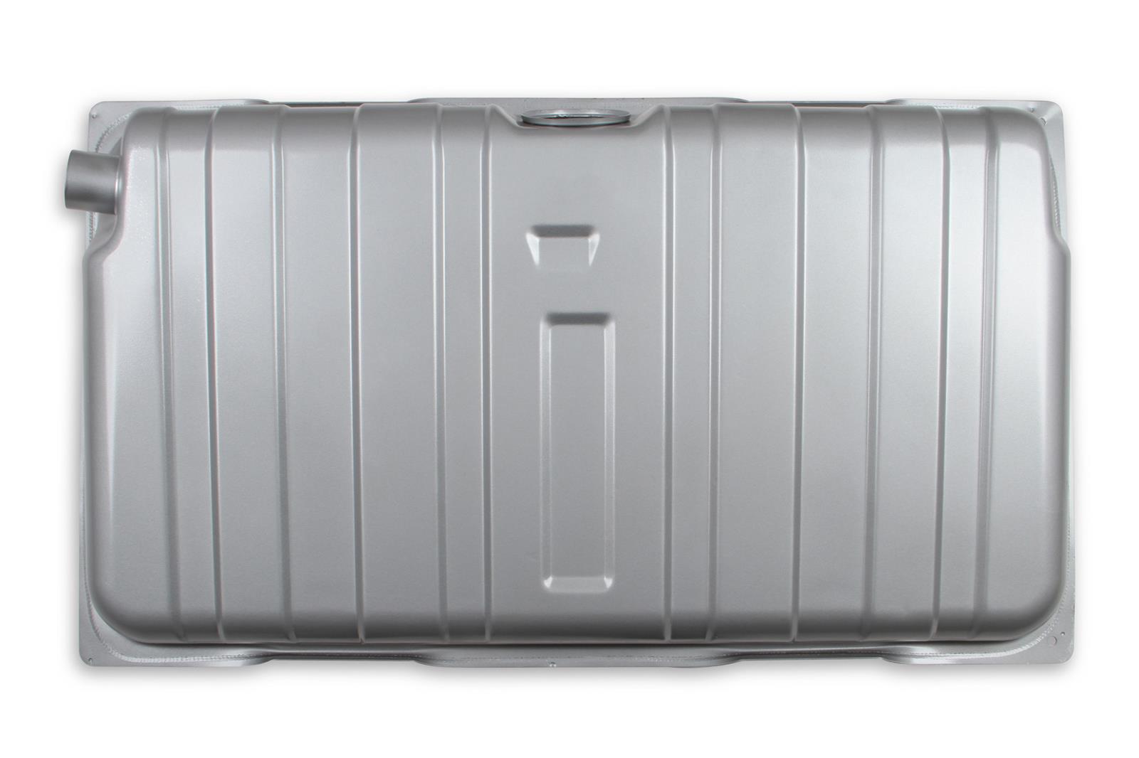 Holley Sniper Fuel Tanks 19-529 Tanks, Sniper, 16 Gallon, Stock Replacement, Steel, Galvanized, Silver, Lock Ring included, Chevy, Chevy II, Nova, Each
