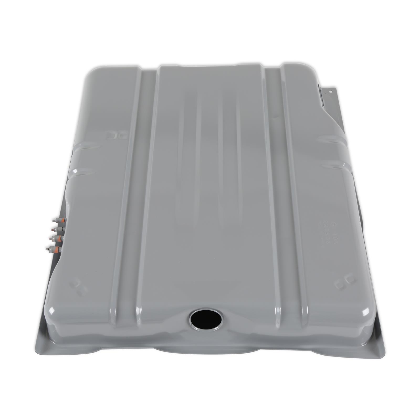 Holley Sniper Stock Replacement Fuel Tanks for 1971-1972 CHARGER - 19-545 Tanks, Sniper, 18.5 Gallon, Replacement, Steel, Silver Powdercoat, Lock Ring Included, Dodge, Charger, Each