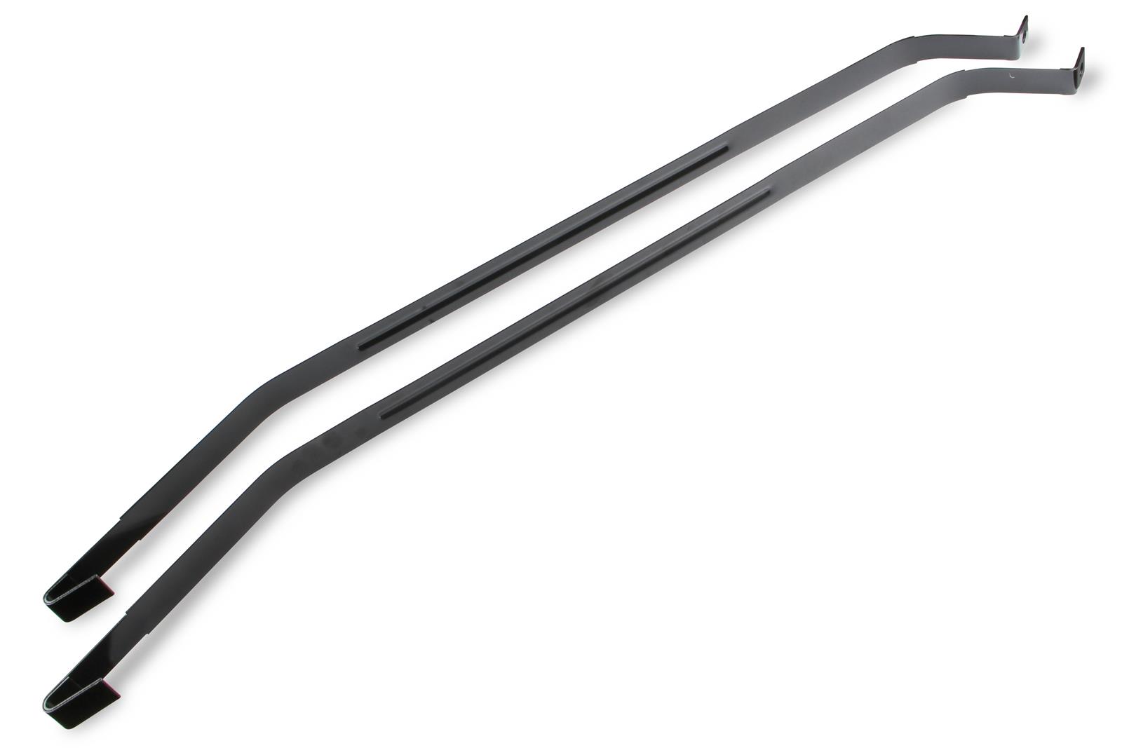Holley Sniper Fuel Tank Straps 19-555 Straps, Sniper, Stock Replacement, Mounting Straps, Steel, Galvanized, Silver, Buick, Chevy, Oldsmobile, Pontiac, Pair thumbnail 2