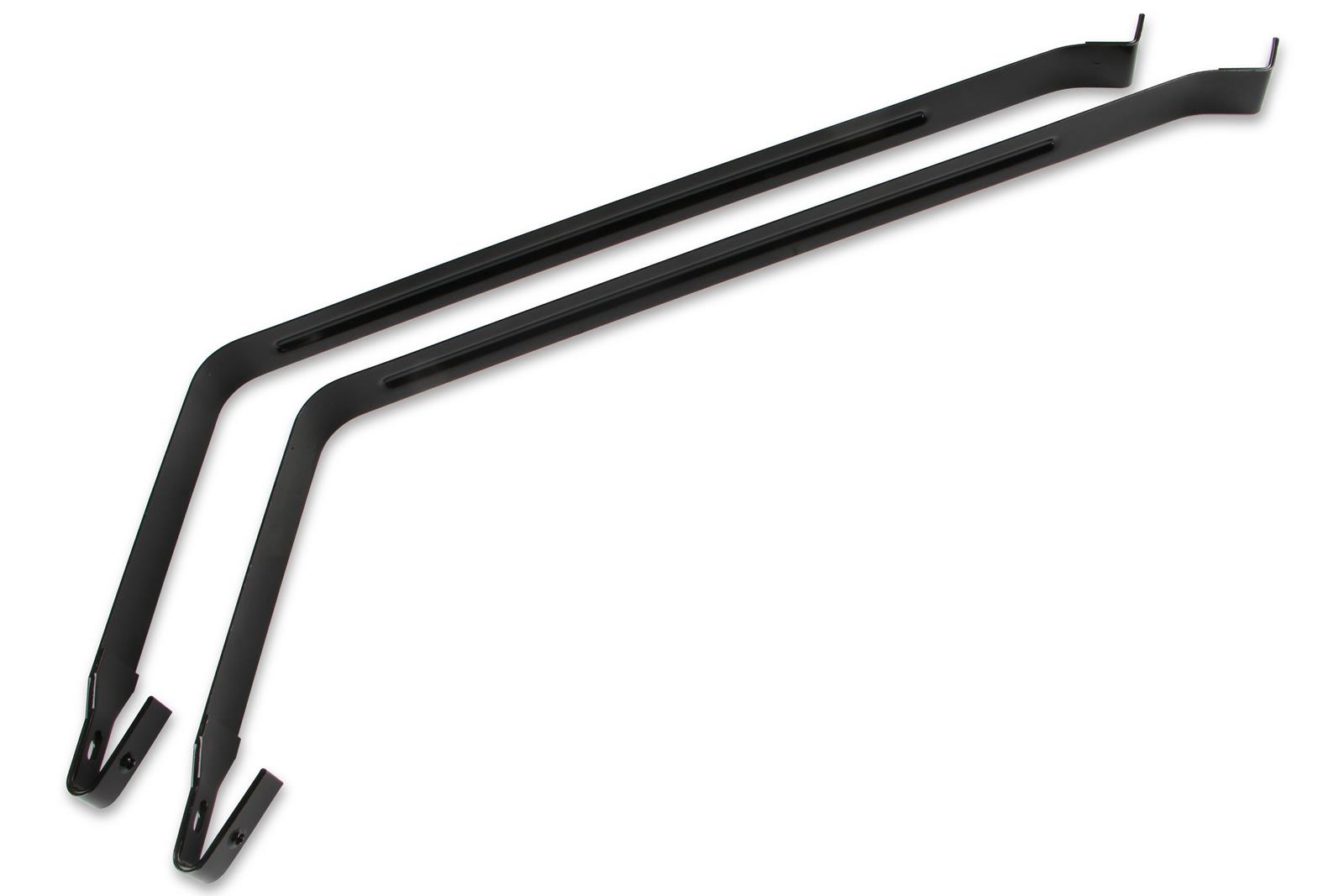 Holley Sniper Fuel Tank Straps for 1962-1968 CHEVY II - 19-567 Straps, Sniper, Stock Replacement, Mounting Straps, Steel, Galvanized, Silver, Chevy, Chevy II, Pair