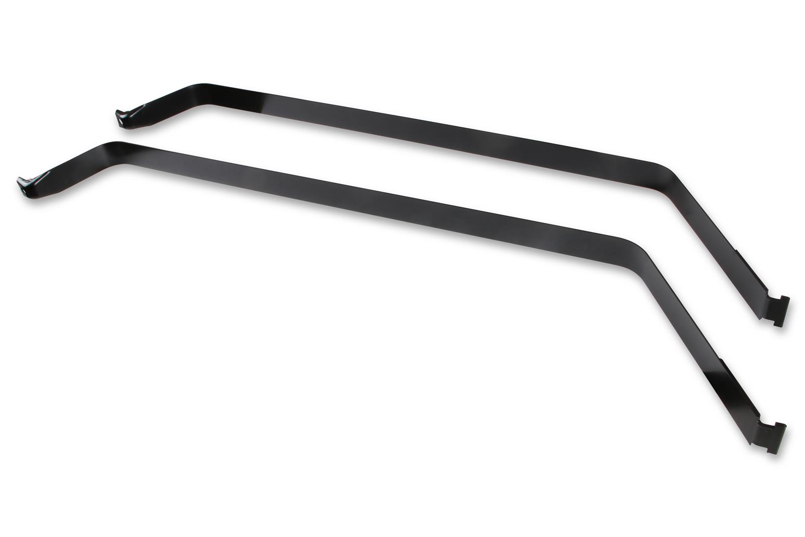 Holley Sniper Fuel Tank Straps for 1964-1966 BARRACUDA, DART, VALIANT - 19-573 Straps, Stock Replacement, Silver, Galvanized, Steel, Dodge, Plymouth, Pair