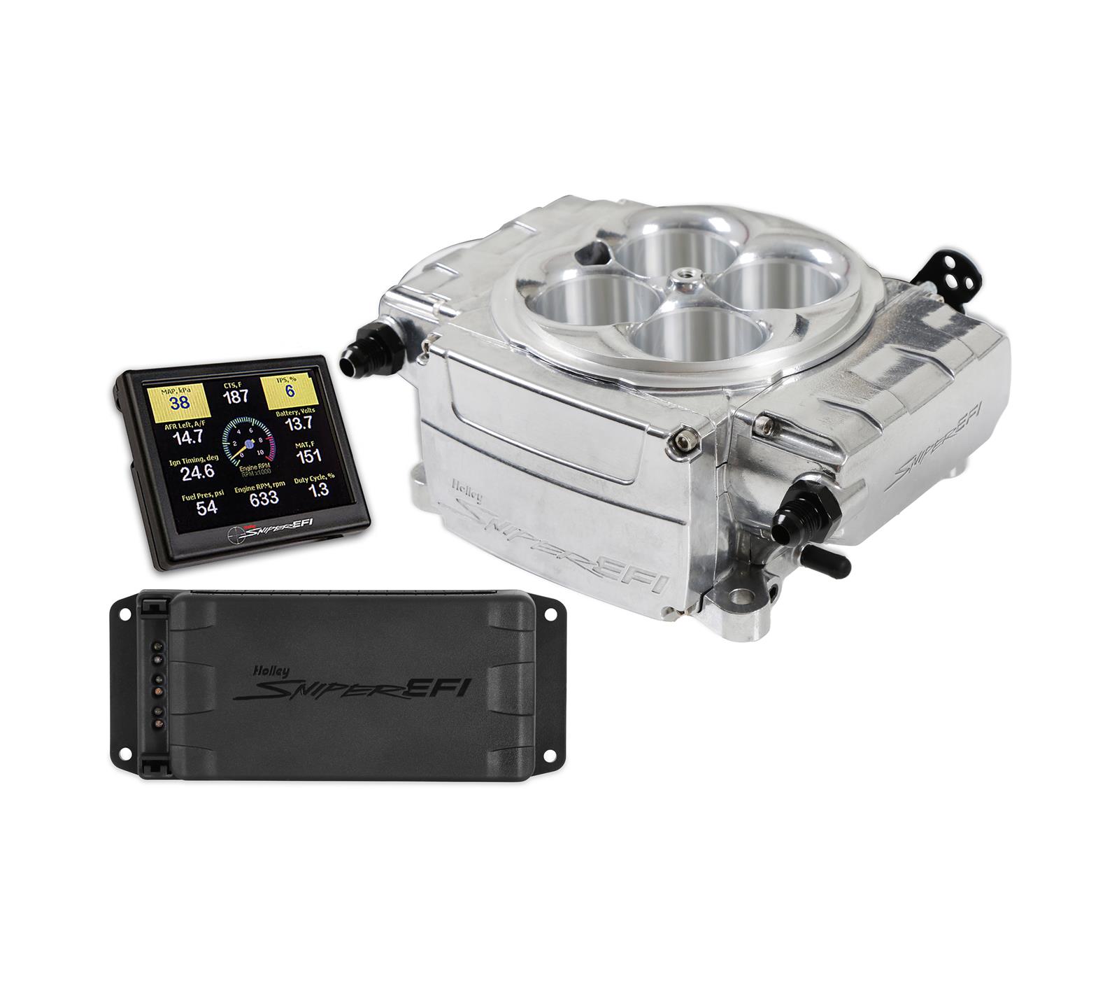 Holley Billet Base Electric HP Fuel Pump w/Regulator Holley Billet Base Electric HP Fuel Pump w/Regulator