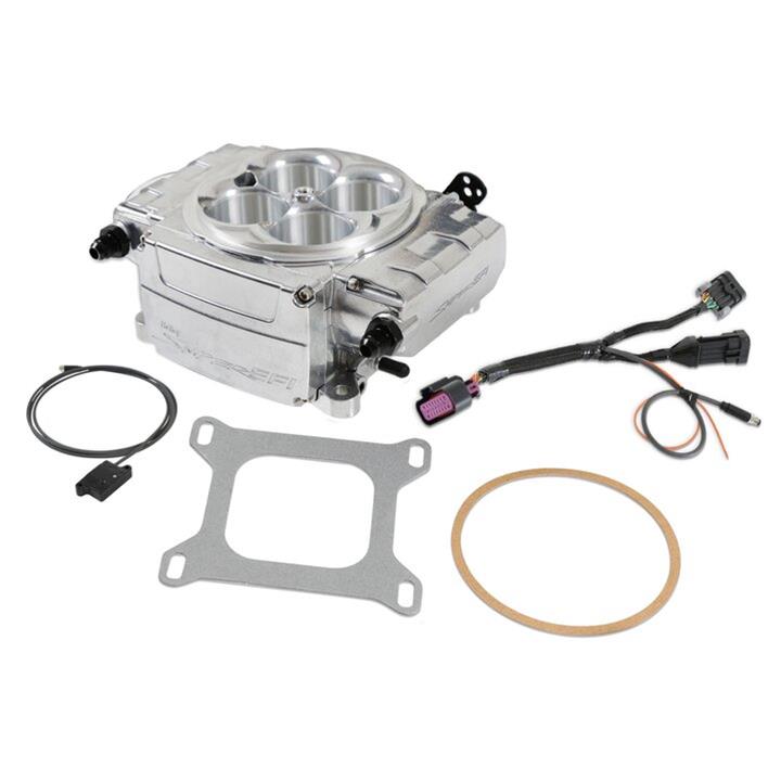 Holley Sniper 2 EFI Fuel Injection Upgrade Kits 550-510-BAX System, from 1 Upgrade, Throttle body, Polished, 4150 Flange, 650 hp Max, 800 CFM, No Pump, Bluetooth, Kit thumbnail 8