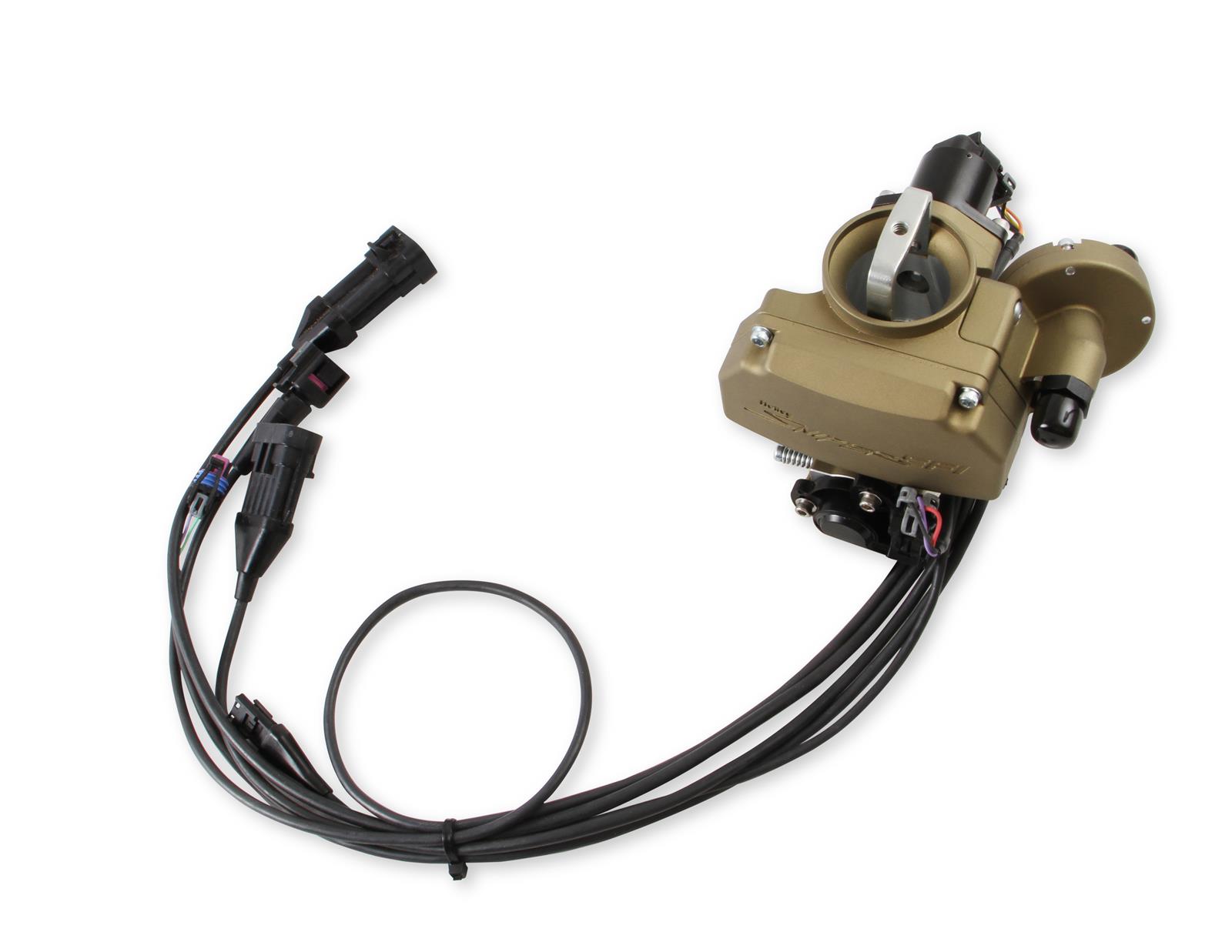 Holley Sniper EFI Autolite 1100 Fuel Injection Systems 550-552 Systems, EFI, 1100, Throttle Body, Gold, Flange, Injectors, Pressure Regulator, Harness, Tuner, Kit thumbnail 3