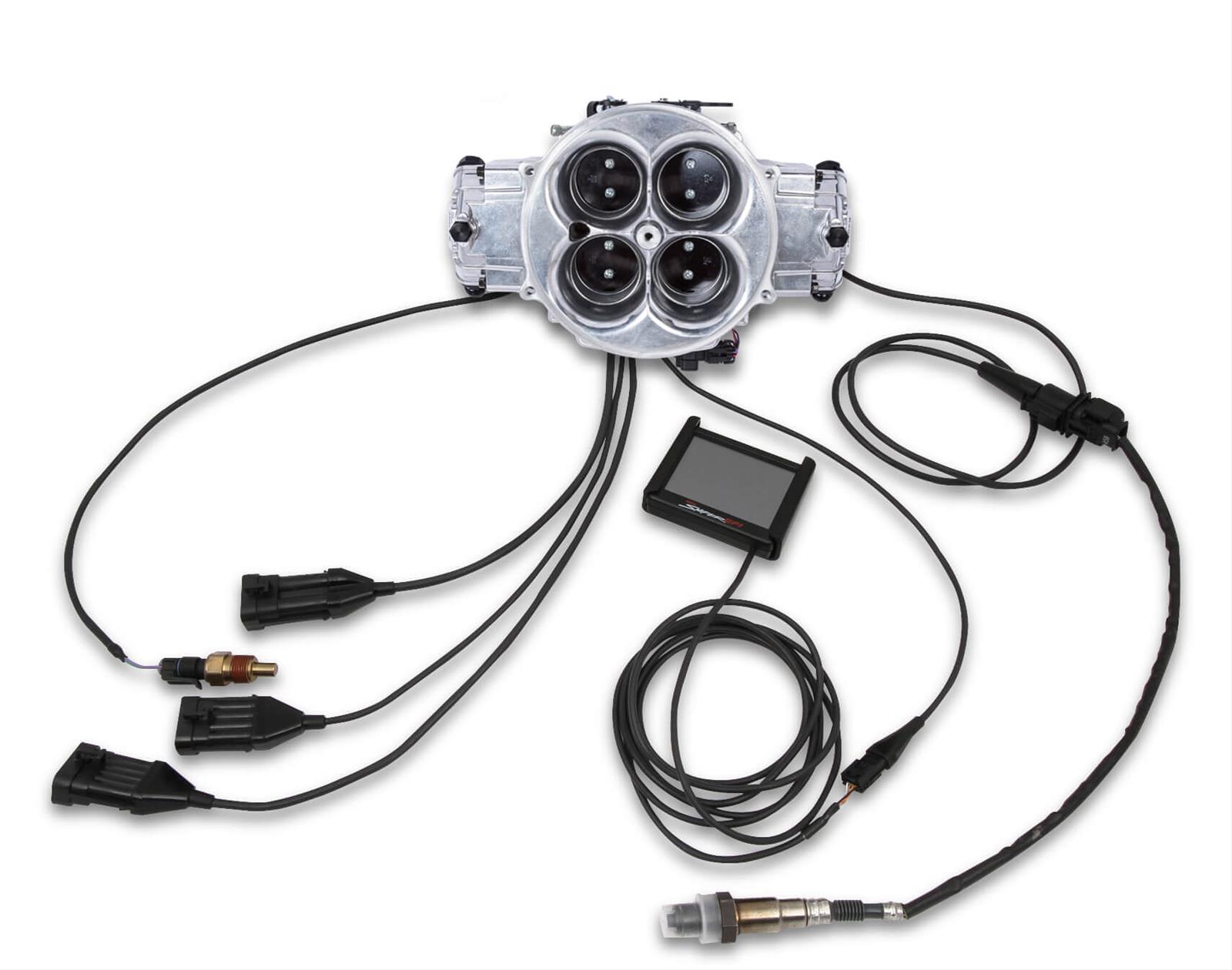 Holley Sniper EFI Stealth 4500 Fuel Injection Systems 550-841 Systems, EFI, 4500, Throttle Body, Polished, Flange, 1440 cfm, Injectors, Harness, Tuner, Kit thumbnail 2