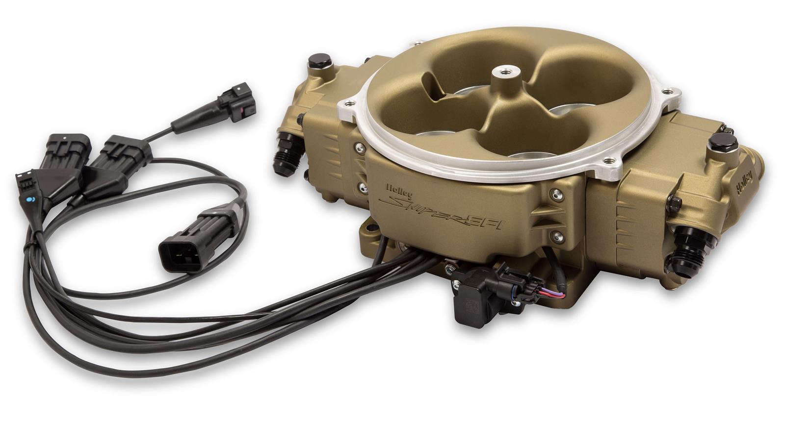 Holley Sniper EFI Stealth 4500 System 550-843 - Gold Finish Holley Sniper EFI Stealth 4500 System 550-843 - Gold Finish