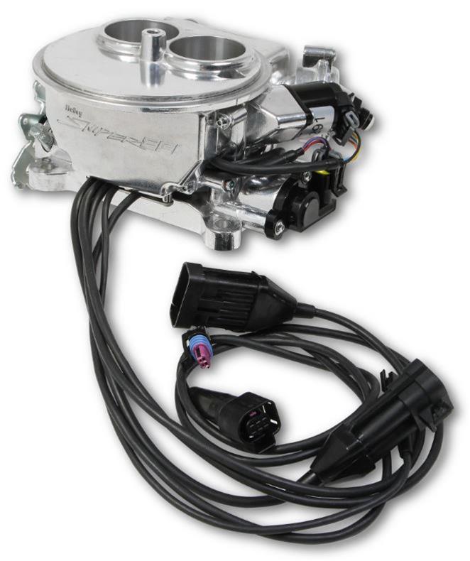 Holley Sniper EFI 2300 Two-Barrel Fuel Injection Systems 550-849 Systems, EFI, 2300, Throttle Body, Polished, Flange, Injectors, Pressure Regulator, Harness, Tuner, Kit thumbnail 7