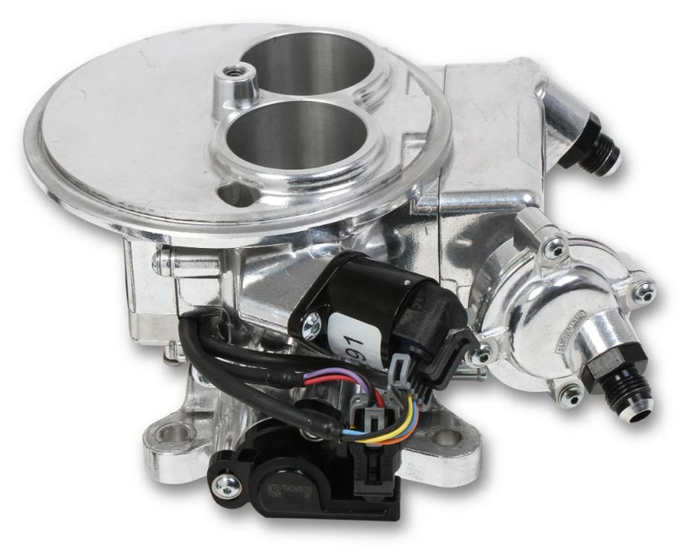 Holley Sniper EFI 2300 Two-Barrel Fuel Injection Systems 550-849 Systems, EFI, 2300, Throttle Body, Polished, Flange, Injectors, Pressure Regulator, Harness, Tuner, Kit thumbnail 3
