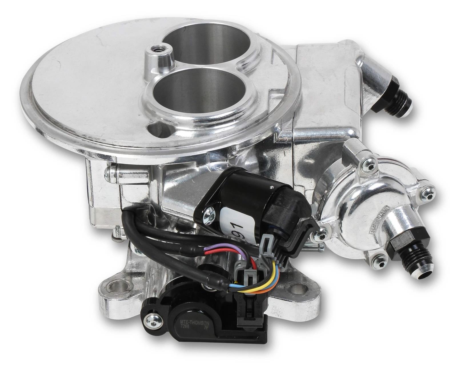 Holley Sniper EFI 2300 Two-Barrel Fuel Injection Systems 550-849K Systems, EFI, 2300, Throttle Body, Polished, Flange, Injectors, Pump, Pressure Regulator, Harness, Tuner, Kit thumbnail 4