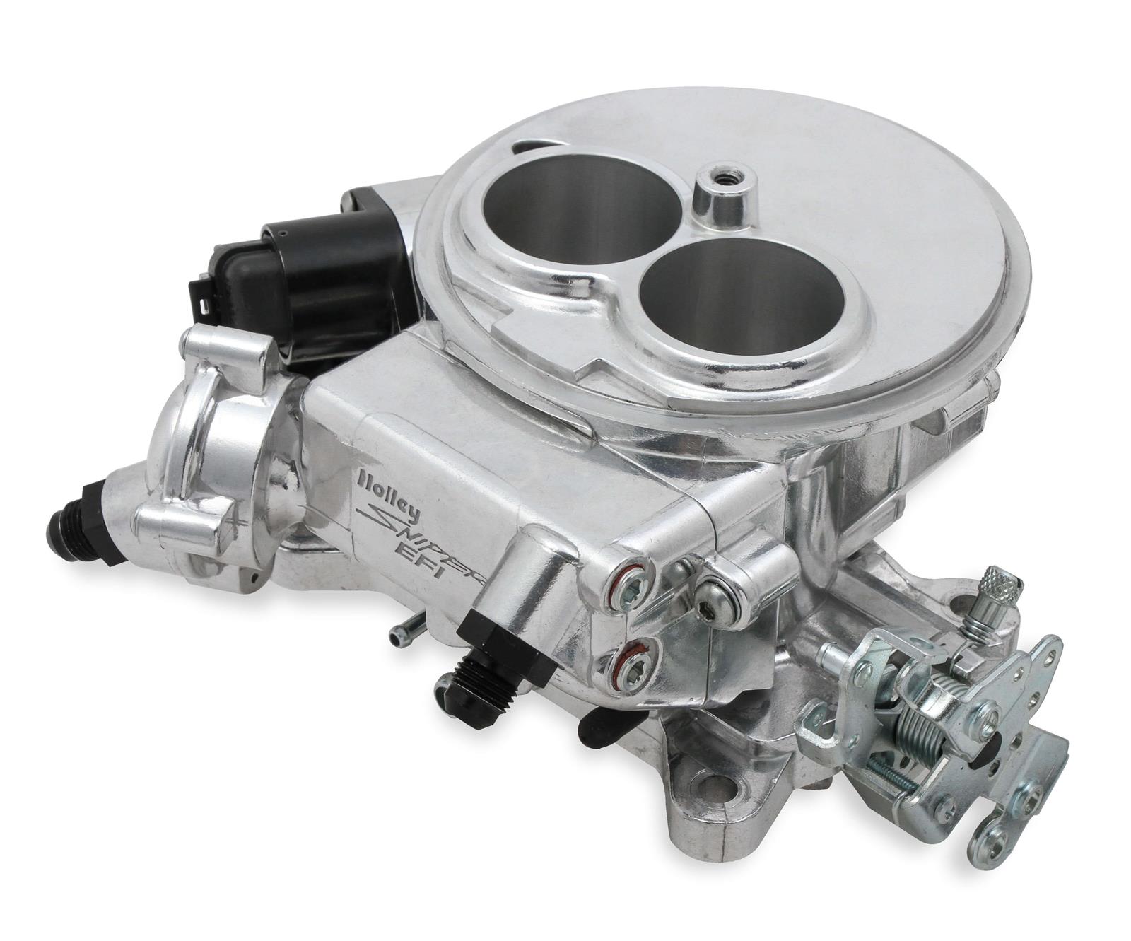 Holley Sniper EFI 2300 Two-Barrel Fuel Injection Systems 550-849K Systems, EFI, 2300, Throttle Body, Polished, Flange, Injectors, Pump, Pressure Regulator, Harness, Tuner, Kit thumbnail 3