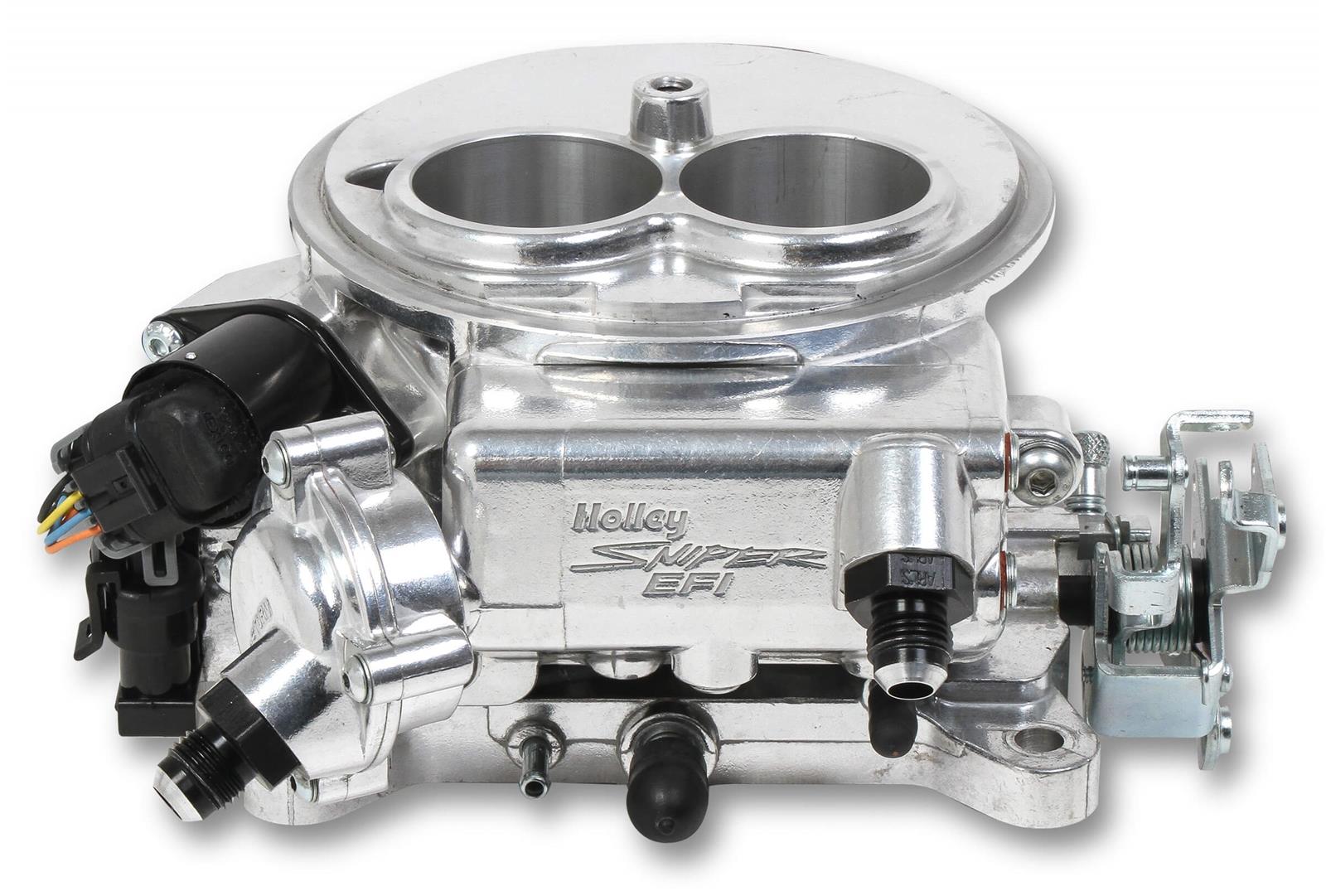 Holley Sniper EFI 2300 Two-Barrel Fuel Injection Systems 550-849K Systems, EFI, 2300, Throttle Body, Polished, Flange, Injectors, Pump, Pressure Regulator, Harness, Tuner, Kit thumbnail 5