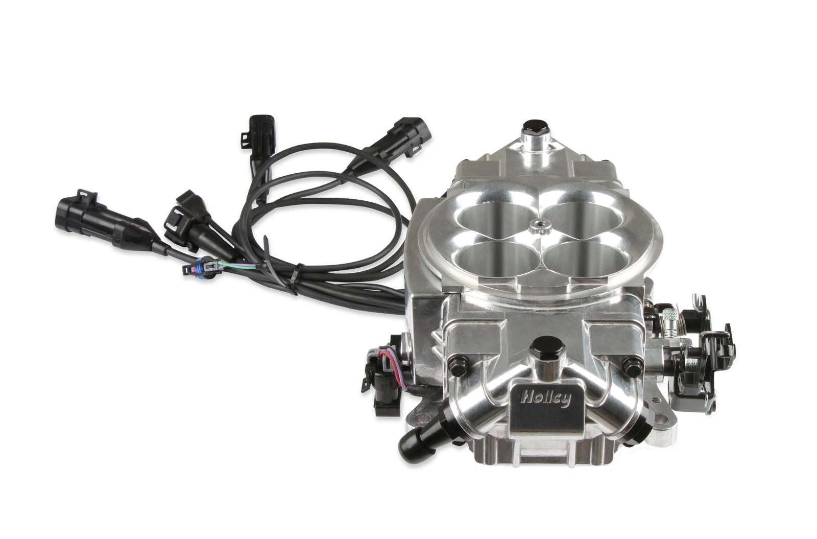 Holley Sniper EFI Stealth 4150 Fuel Injection Systems 550-870 Systems, EFI, 4150, 650 HP Max, Throttle Body, Polished, Flange, Injectors, Wiring Harness, Tuner, Kit thumbnail 5