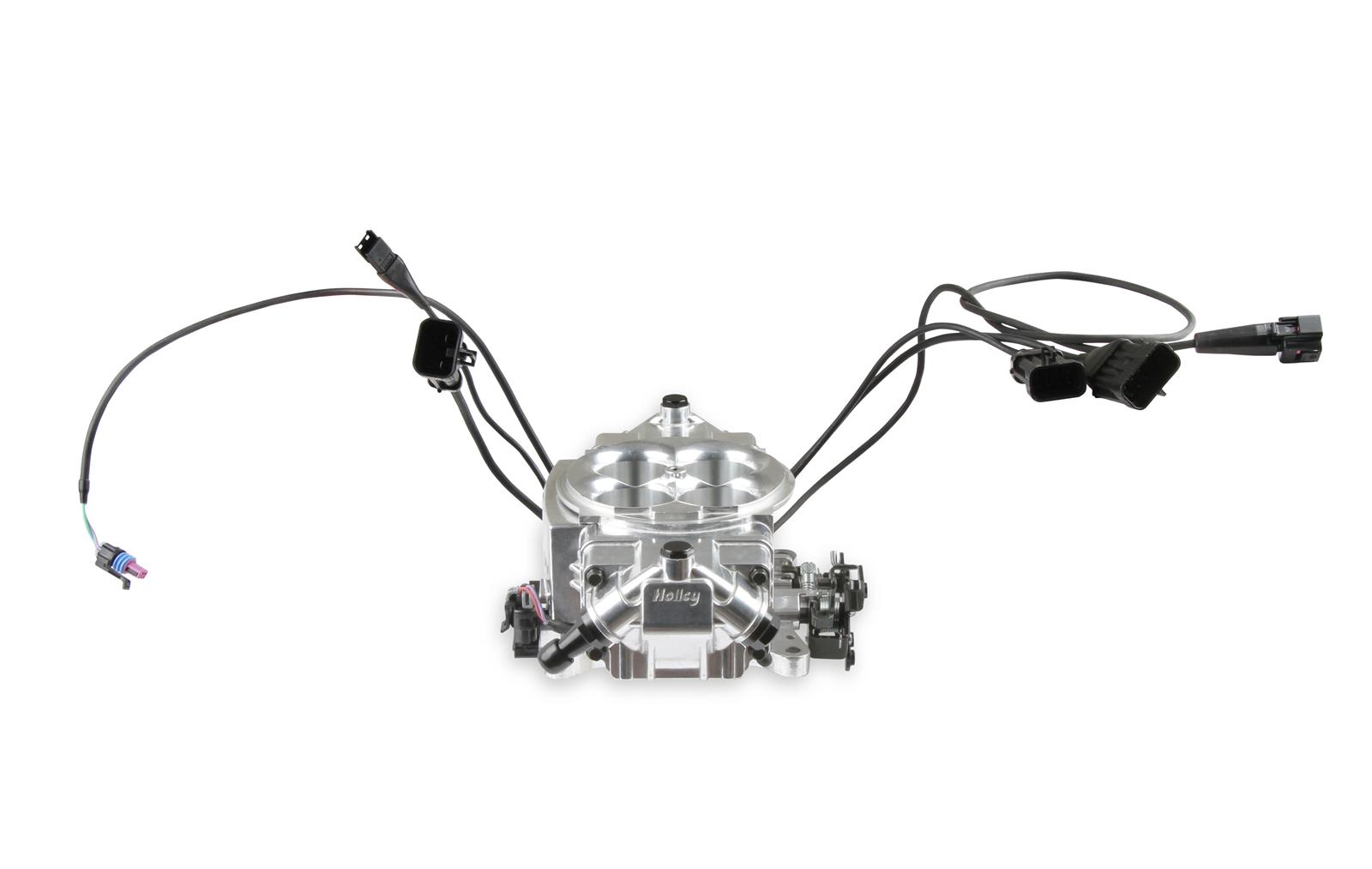 Holley Sniper EFI Stealth 4150 Fuel Injection Systems 550-870 Systems, EFI, 4150, 650 HP Max, Throttle Body, Polished, Flange, Injectors, Wiring Harness, Tuner, Kit thumbnail 6