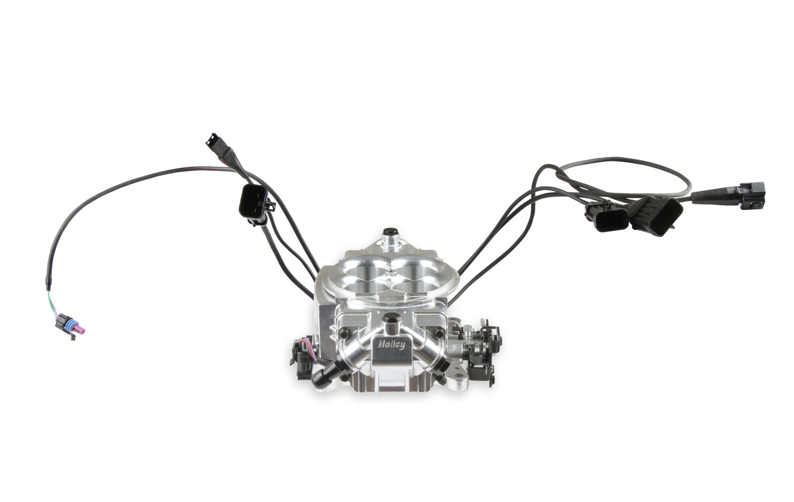 Holley Sniper EFI Stealth 4150 Fuel Injection Systems 550-870K Systems, EFI, 4150, 650HP Max, Throttle Body, Shiny, Flange, Injectors, Pump, Regulator, Harness, Tuner, Kit thumbnail 7
