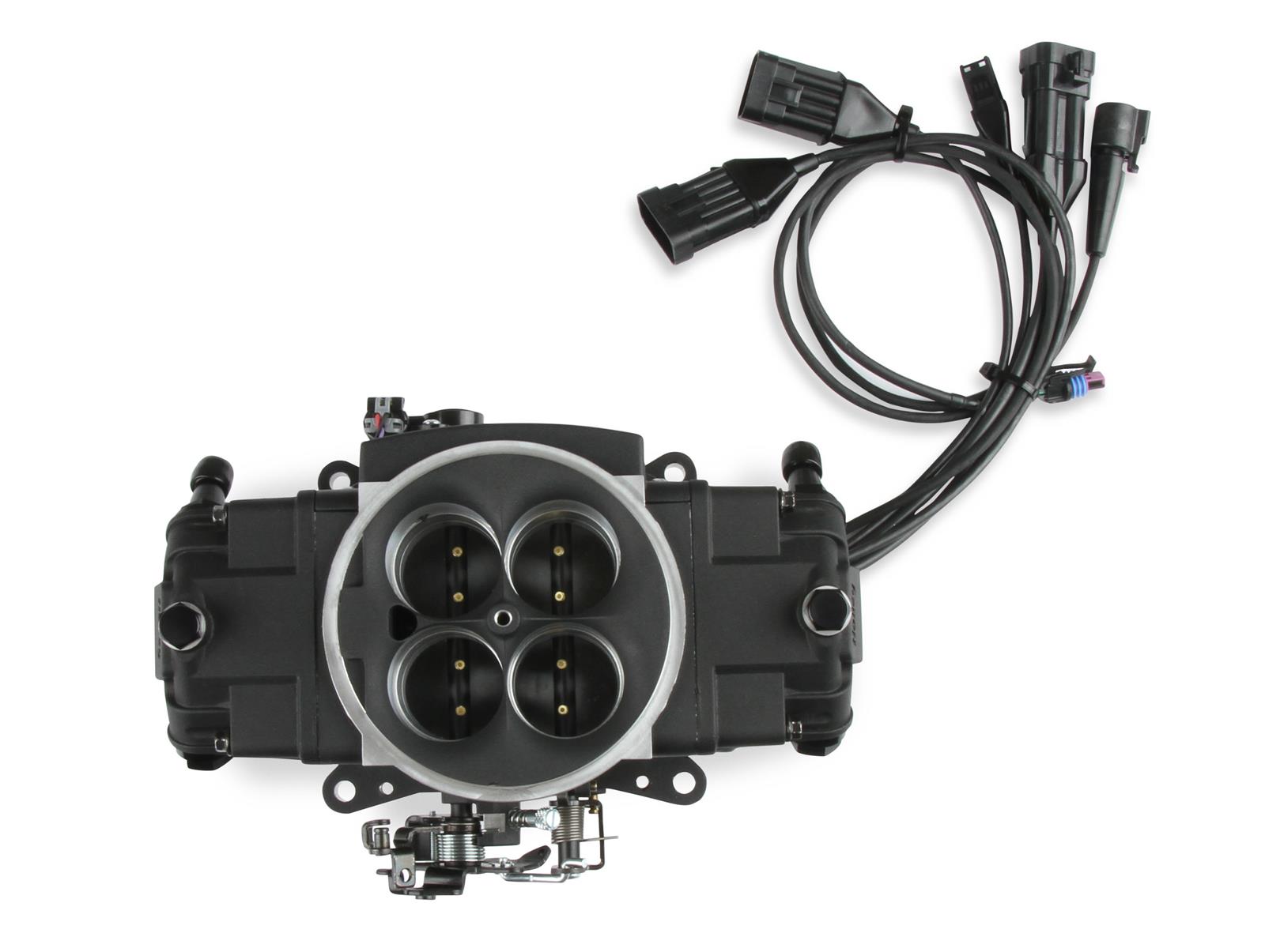 Holley Super Sniper EFI Stealth 4150 Fuel Injection Systems 550-877 Systems, EFI, 4150, 1250 HP Max, Throttle Body, Black, Flange, Injectors, Wiring Harness, Tuner, Kit thumbnail 2