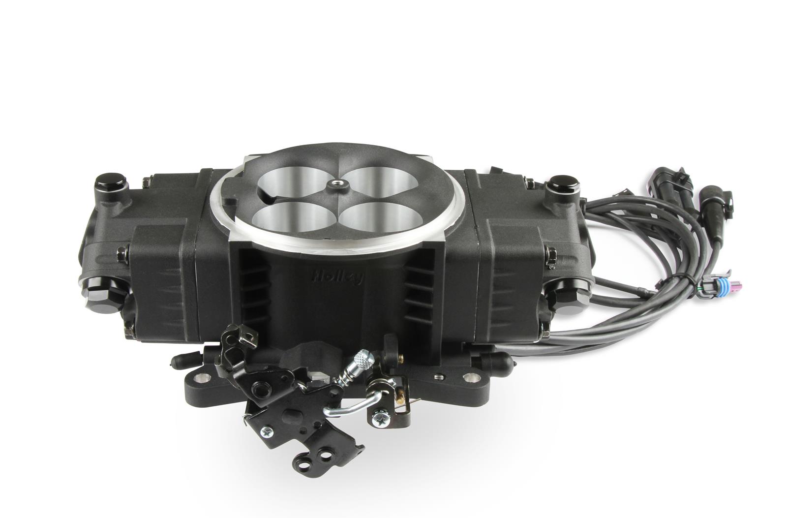 Holley Super Sniper EFI Stealth 4150 Fuel Injection Systems 550-877 Systems, EFI, 4150, 1250 HP Max, Throttle Body, Black, Flange, Injectors, Wiring Harness, Tuner, Kit thumbnail 5