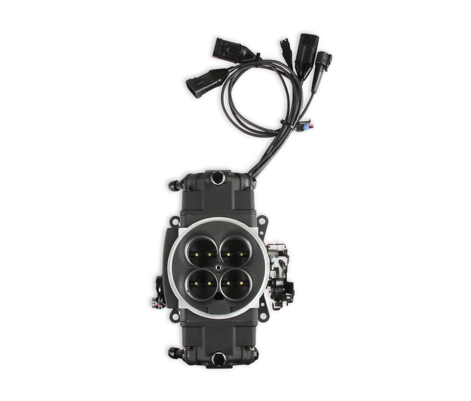 Holley Super Sniper EFI Stealth 4150 Fuel Injection Systems 550-877 Systems, EFI, 4150, 1250 HP Max, Throttle Body, Black, Flange, Injectors, Wiring Harness, Tuner, Kit