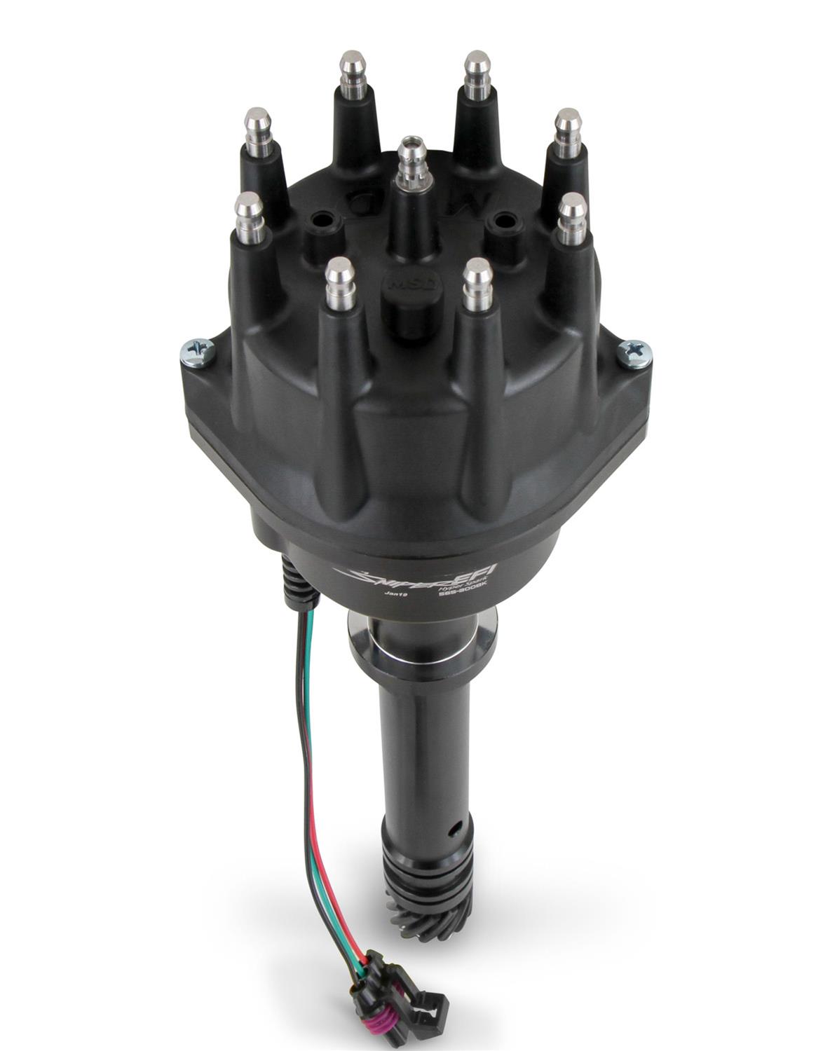 Holley Sniper EFI HyperSpark Distributors 565-300BK Distributors, EFI, HyperSpark, HEI Cap, Hall Effect, Billet Housing, Black, Chevy, Small Block, Gen 1, Big Block, Mark IV, Each thumbnail 4