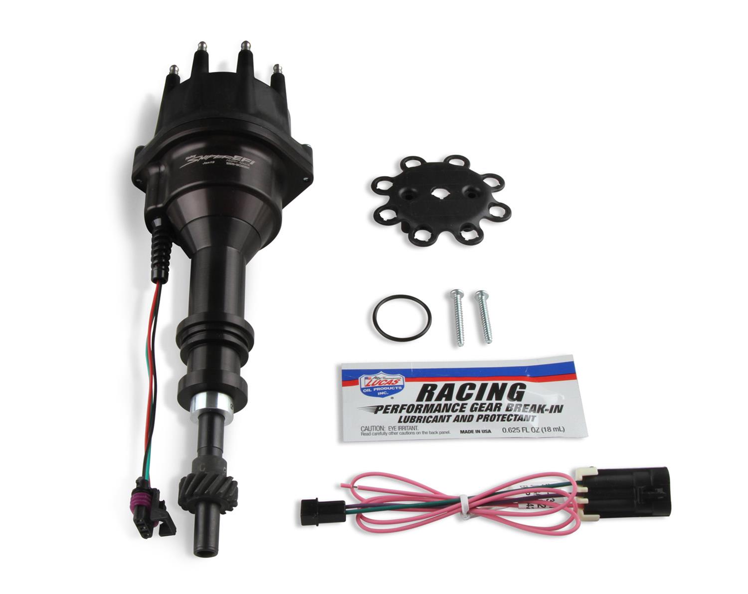 Holley Sniper EFI HyperSpark Distributors 565-303BK Distributors, EFI, HyperSpark, HEI Cap, Hall Effect, Billet Housing, Black, Ignition Module, Ford, Modified, 351 Cleveland, Big Block 385, Each thumbnail 3
