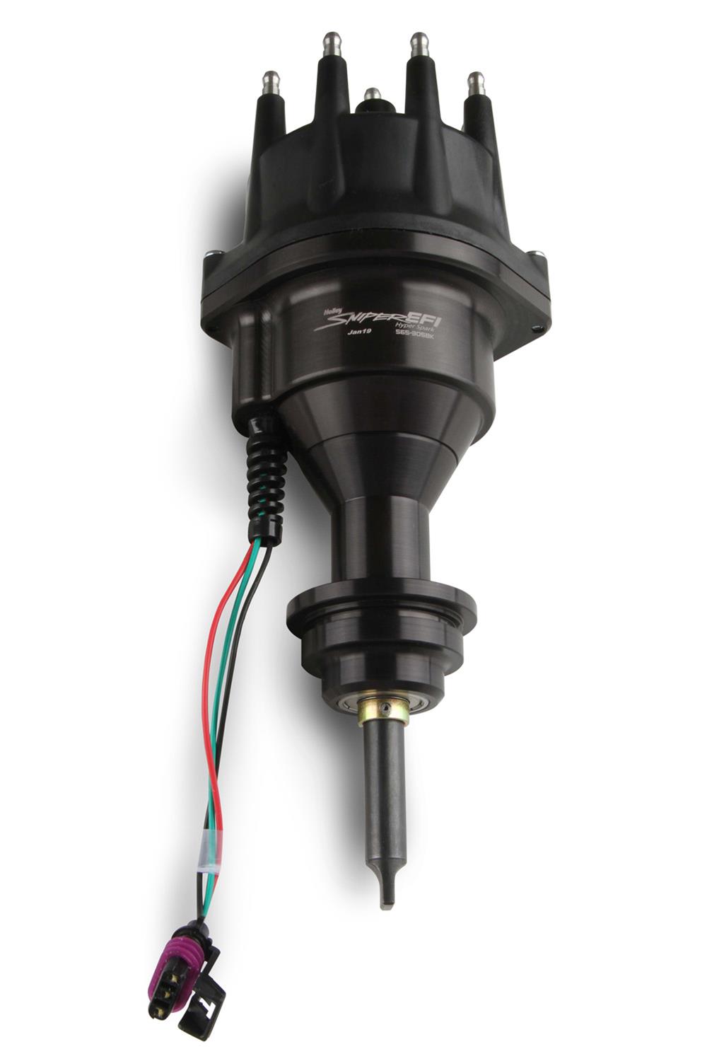 Holley Sniper EFI HyperSpark Distributors 565-305BK Distributors, EFI, HyperSpark, HEI Cap, Hall Effect, Billet Housing, Black, Ignition Module, Chrysler, Dodge, Plymouth, Big Block, B, Each thumbnail 9