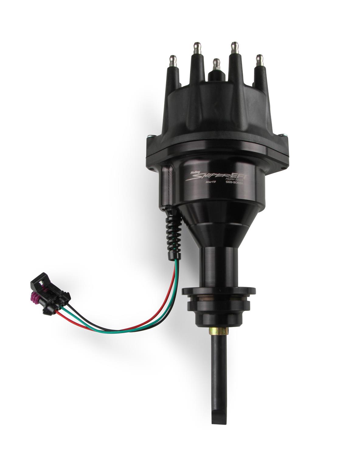 Holley Sniper EFI HyperSpark Distributors 565-306BK Distributors, EFI, HyperSpark, HEI Cap, Hall Effect, Billet Housing, Black, Ignition Module, Chrysler, Dodge, Plymouth, Big Block, RB, Each thumbnail 9