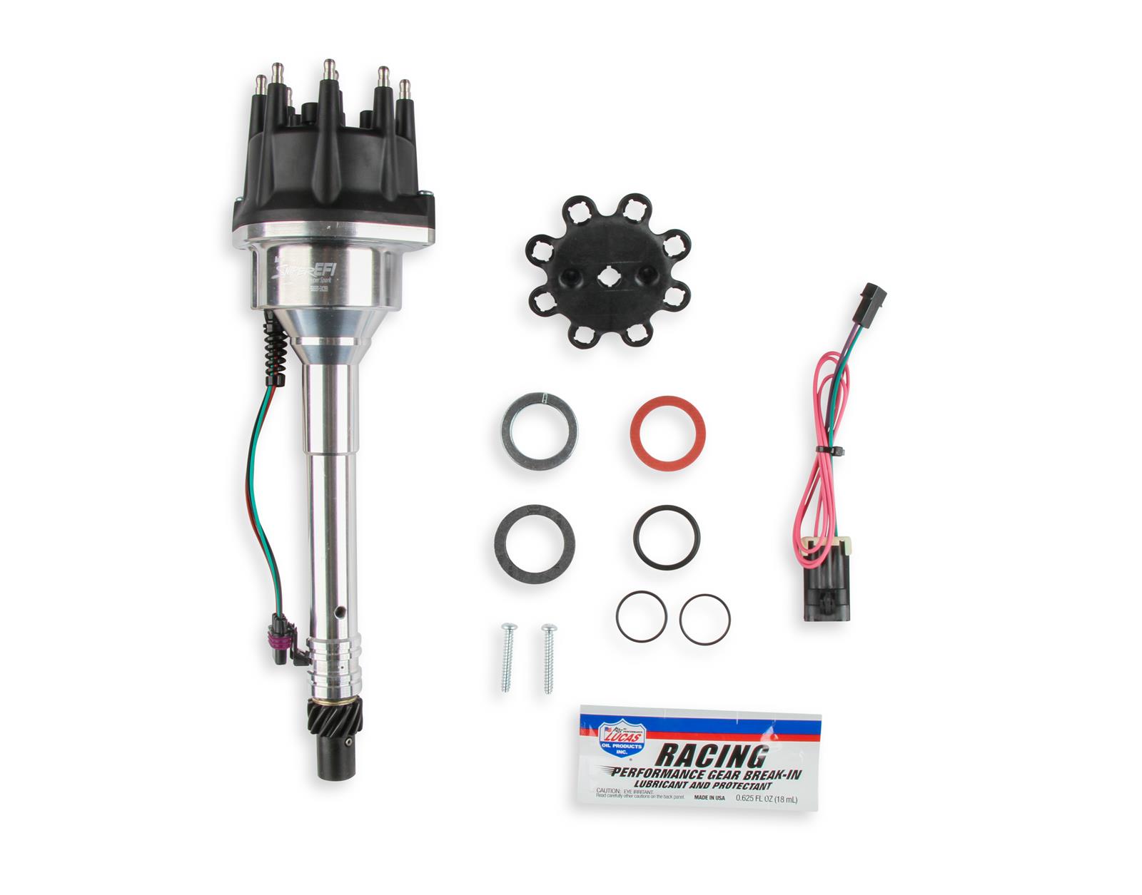 Holley Sniper EFI HyperSpark Distributors 565-309 Distributors, EFI, HyperSpark, HEI Cap, Hall Effect, Billet Housing, Polished, Ignition Module, Chevy, Big Block, Mark V, 427ci, 454ci, Each