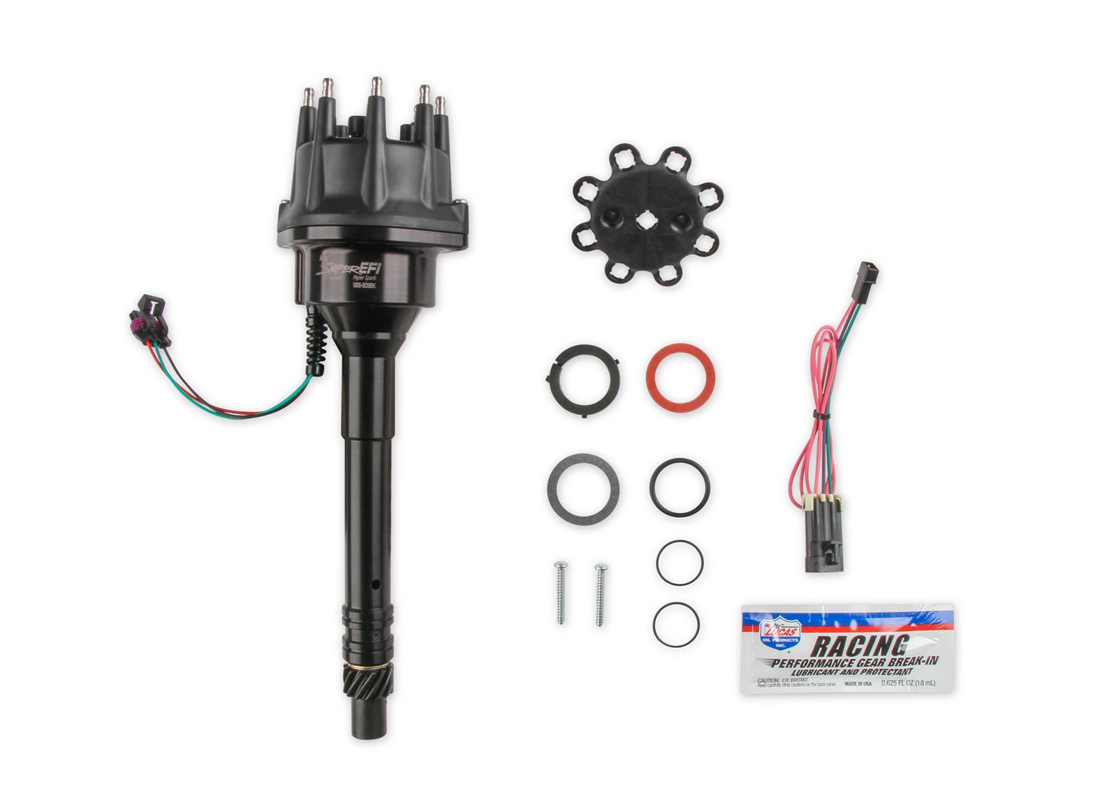 Holley Sniper EFI HyperSpark Distributors 565-309BK Distributors, EFI, HyperSpark, HEI Cap, Hall Effect, Billet Housing, Black, Ignition Module, Chevy, Big Block, Mark V, 427ci, 454ci, Each thumbnail 2