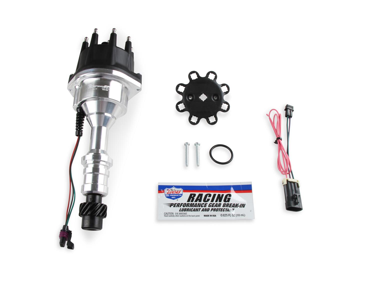 Holley Sniper EFI HyperSpark Distributors 565-310 Distributors, EFI, HyperSpark, HEI Cap, Hall Effect, Billet Housing, Polished, Ignition Module, Oldsmobile, 260-455ci, Each thumbnail 4