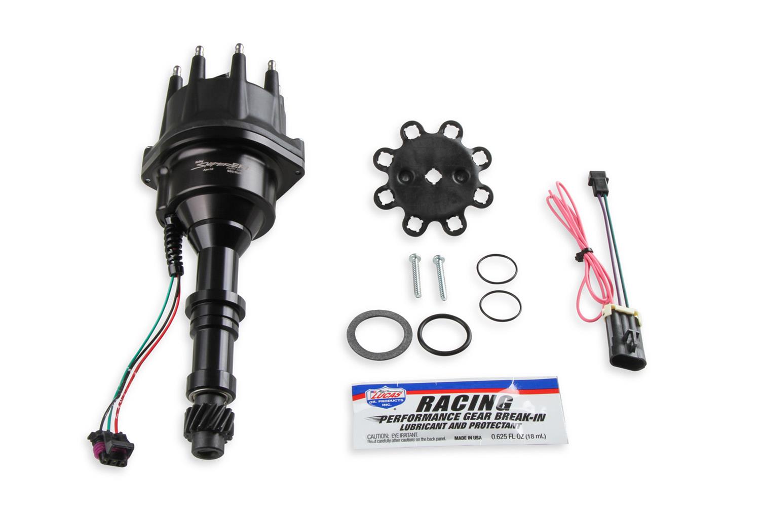 Holley Sniper EFI HyperSpark Distributors 565-311BK Distributors, EFI, HyperSpark, HEI Cap, Hall Effect, Billet Housing, Black, Ignition Module, Buick, 215ci, 300ci, 340ci, 350ci, Each thumbnail 6