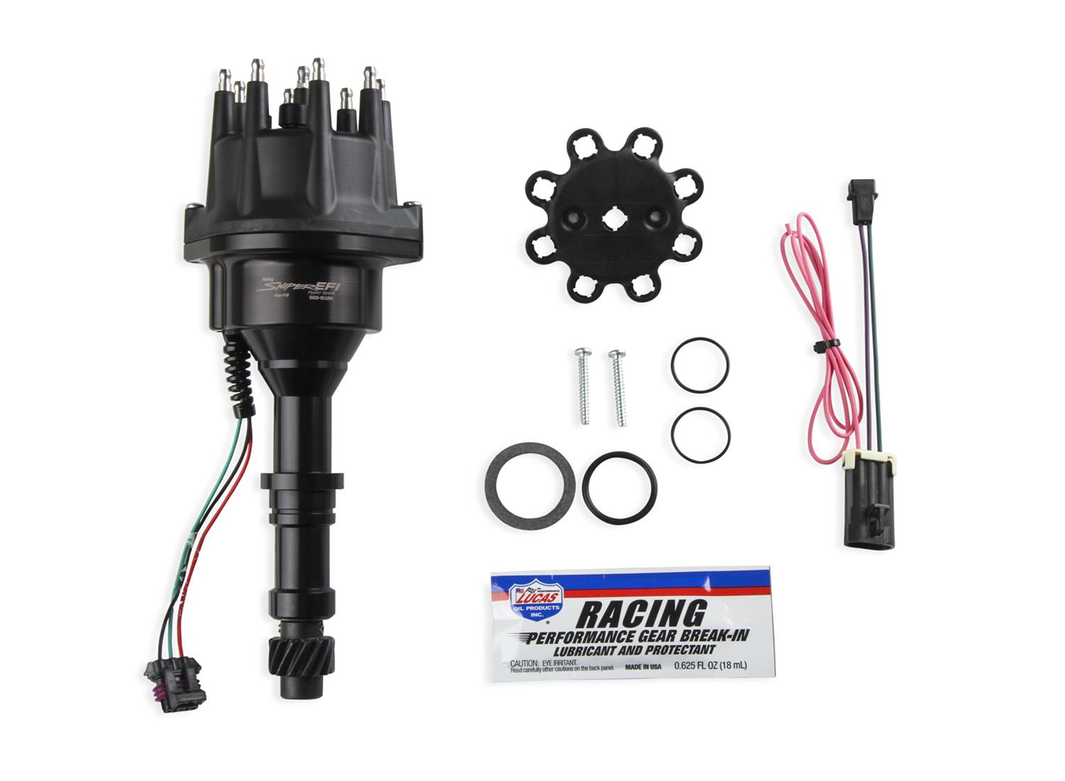 Holley Sniper EFI HyperSpark Distributors 565-311BK Distributors, EFI, HyperSpark, HEI Cap, Hall Effect, Billet Housing, Black, Ignition Module, Buick, 215ci, 300ci, 340ci, 350ci, Each thumbnail 4