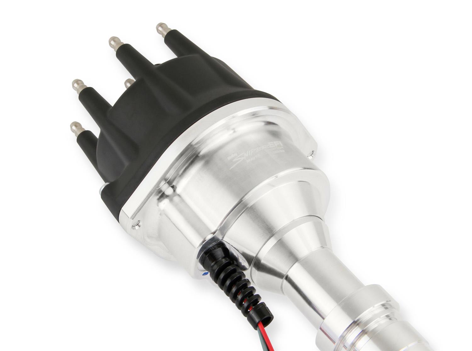 Holley Sniper EFI HyperSpark Distributors 565-313 Distributors, EFI, HyperSpark, HEI Cap, Hall Effect, Billet Housing, Polished, Ignition Module, Buick, 264ci, 322ci, 364ci, 401ci, 425ci, Each thumbnail 4