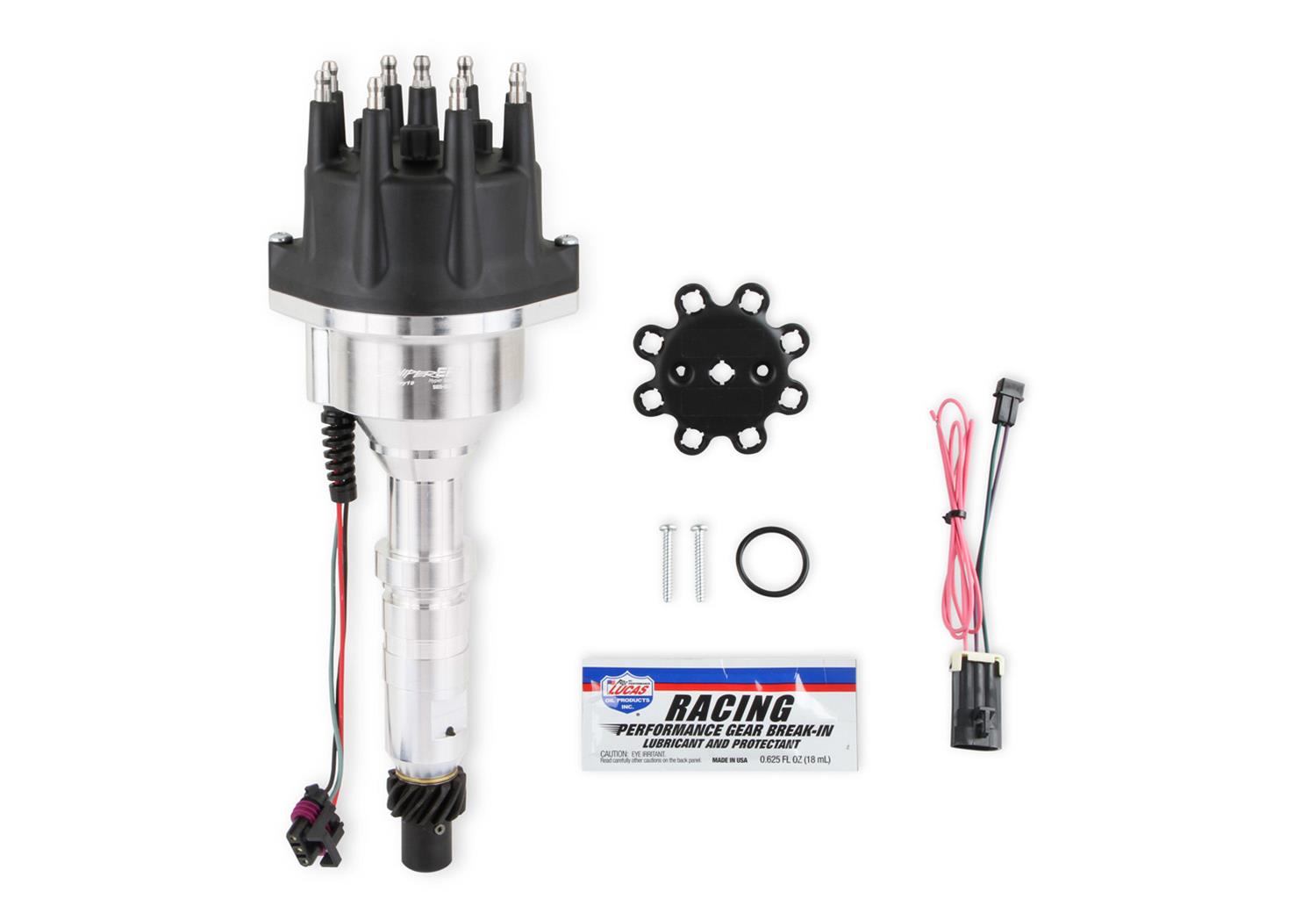 Holley Sniper EFI HyperSpark Distributors 565-313 Distributors, EFI, HyperSpark, HEI Cap, Hall Effect, Billet Housing, Polished, Ignition Module, Buick, 264ci, 322ci, 364ci, 401ci, 425ci, Each thumbnail 5