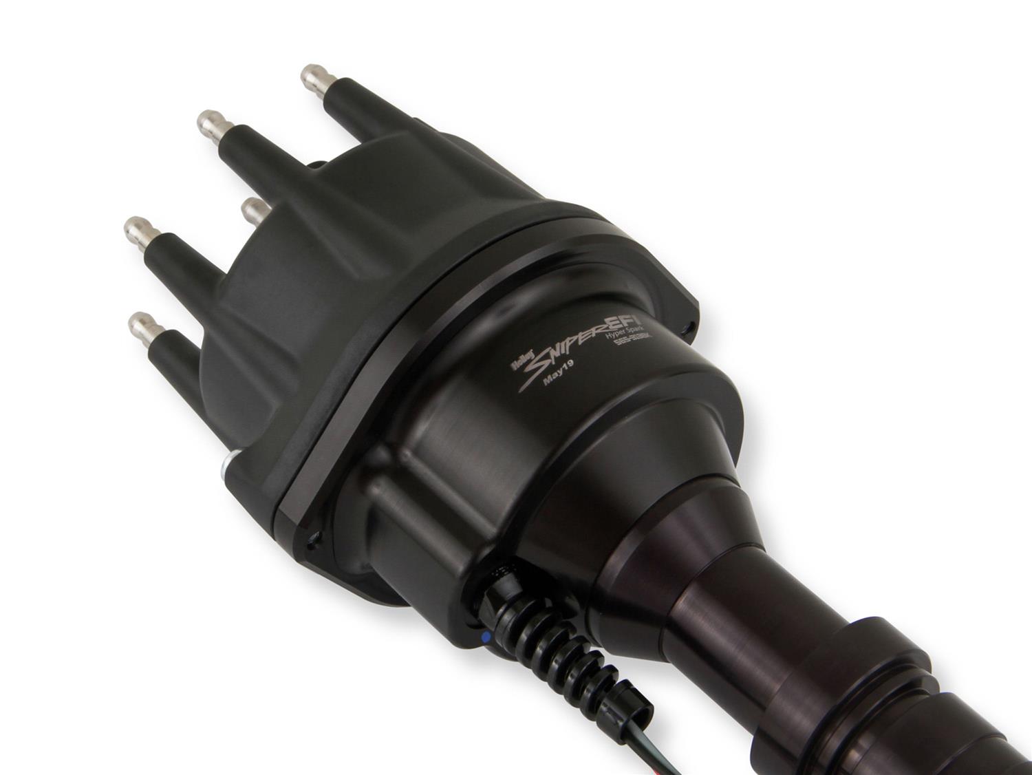 Holley Sniper EFI HyperSpark Distributors 565-313BK Distributors, EFI, HyperSpark, HEI Cap, Hall Effect, Billet Housing, Black, Ignition Module, Buick, 264ci, 322ci, 364ci, 401ci, 425ci, Each thumbnail 5