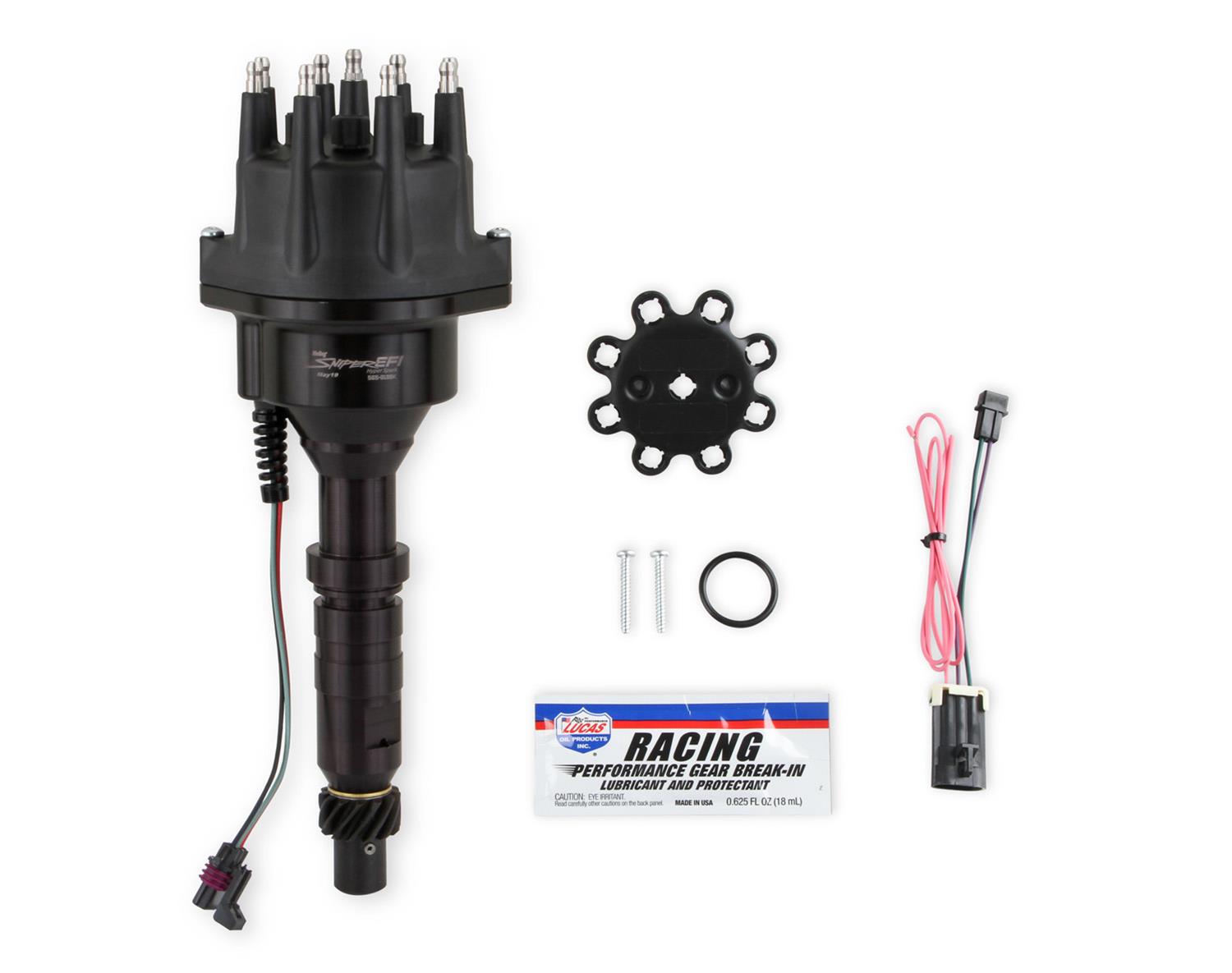 Holley Sniper EFI HyperSpark Distributors 565-313BK Distributors, EFI, HyperSpark, HEI Cap, Hall Effect, Billet Housing, Black, Ignition Module, Buick, 264ci, 322ci, 364ci, 401ci, 425ci, Each thumbnail 4