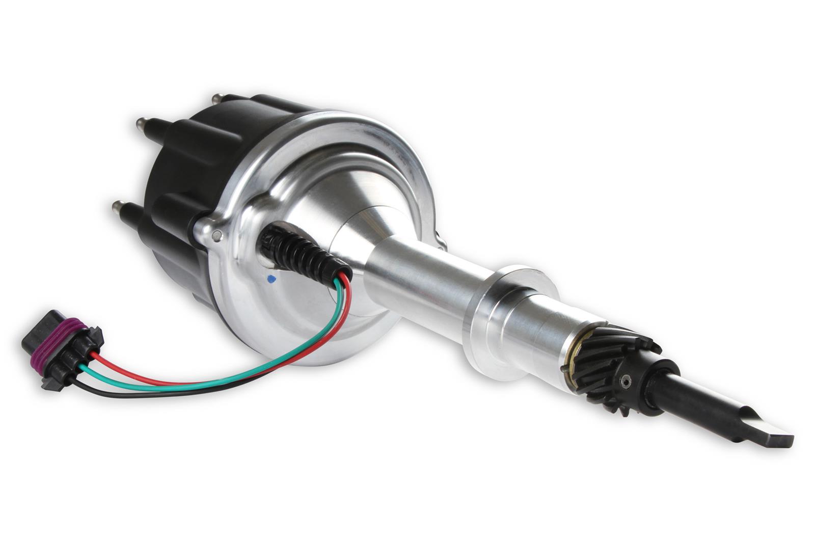 Holley Sniper EFI HyperSpark Distributors 565-316 Distributor, HyperSpark, HEI Cap, Hall Effect, Billet Aluminum, Polished, Steel Gear, Chevy, L6, Each thumbnail 5
