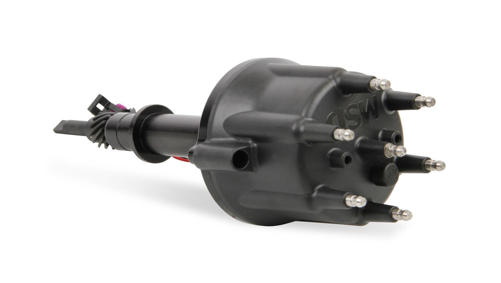 Holley Sniper EFI HyperSpark Distributors 565-316BK Distributor, HyperSpark, HEI Cap, Hall Effect, Billet Aluminum, Black Anodized, Steel Gear, Chevy, L6, Each thumbnail 2