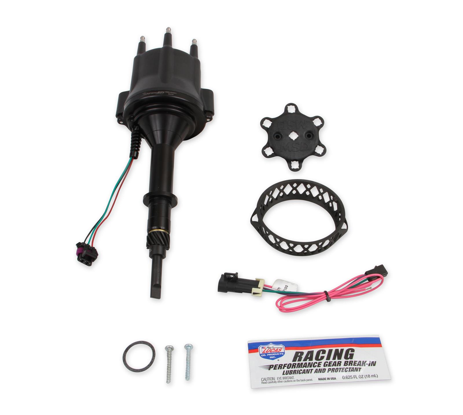 Holley Sniper EFI HyperSpark Distributors 565-316BK Distributor, HyperSpark, HEI Cap, Hall Effect, Billet Aluminum, Black Anodized, Steel Gear, Chevy, L6, Each