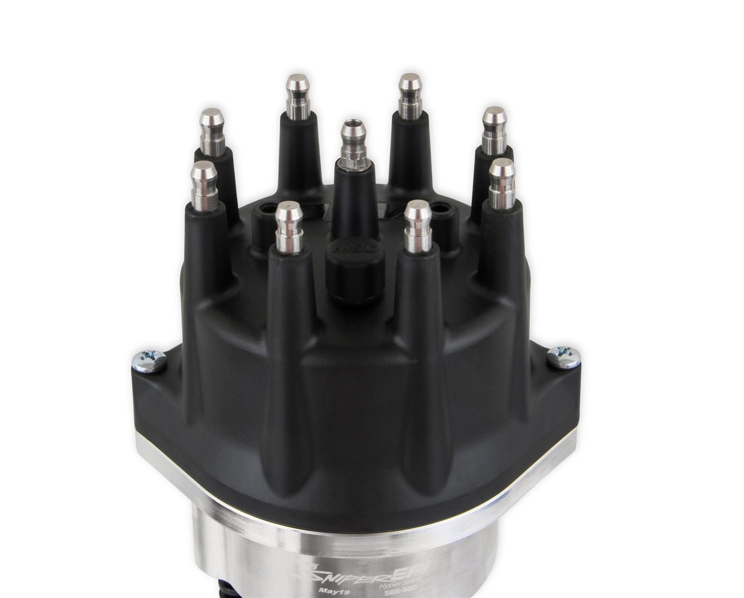 Holley Sniper EFI HyperSpark Distributors 565-320 Distributors, EFI, HyperSpark, HEI Cap, Hall Effect, Billet Housing, Polished, Ignition Module, Chevy, Big Block, W, 348ci, 409ci, Each thumbnail 2