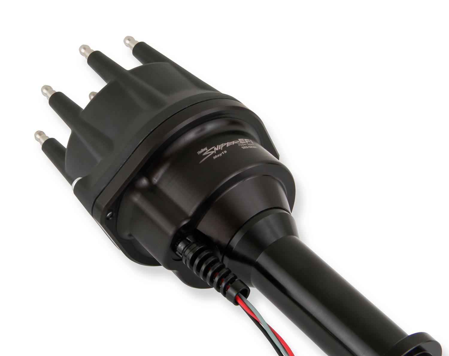 Holley Sniper EFI HyperSpark Distributors 565-321BK Distributors, EFI, HyperSpark, HEI Cap, Hall Effect, Billet Housing, Black, Ignition Module, Holden, V-8 Engine, 253ci, 304ci, 308ci, Each thumbnail 5