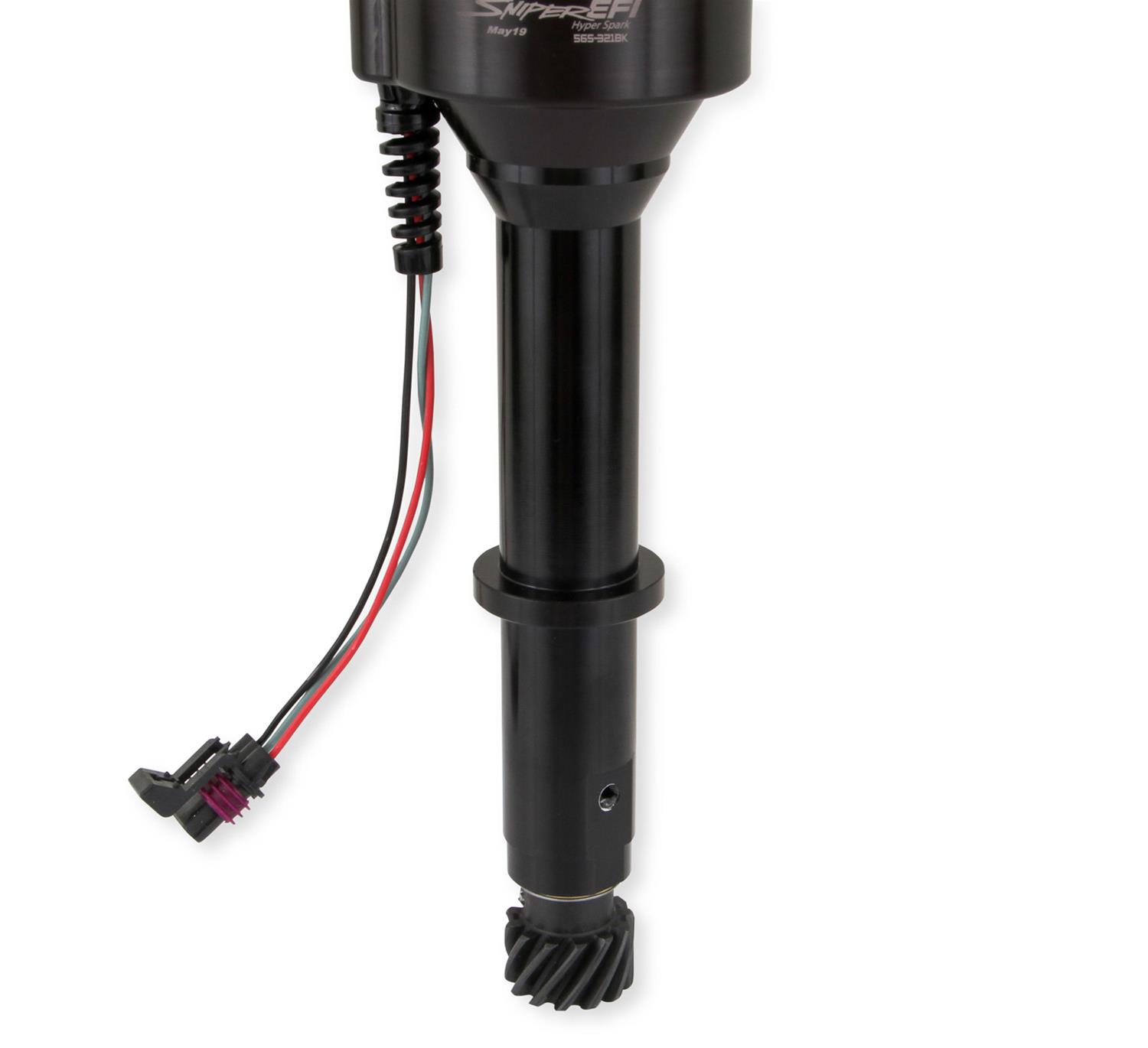 Holley Sniper EFI HyperSpark Distributors 565-321BK Distributors, EFI, HyperSpark, HEI Cap, Hall Effect, Billet Housing, Black, Ignition Module, Holden, V-8 Engine, 253ci, 304ci, 308ci, Each