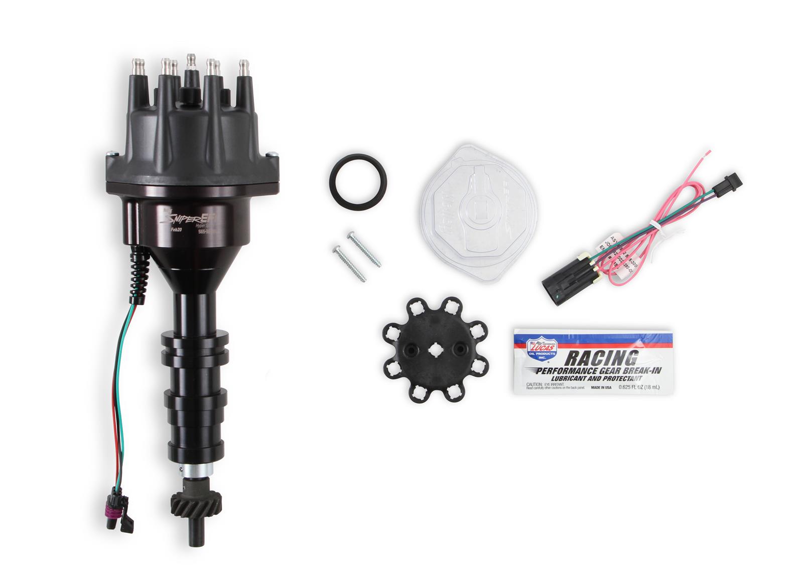 Holley Sniper EFI HyperSpark Distributors 565-323BK Distributors, EFI, HyperSpark, HEI Cap, Hall Effect, Billet Housing, Black, Ignition Module, Ford, Big Block, FE, 332-428ci, Each thumbnail 5