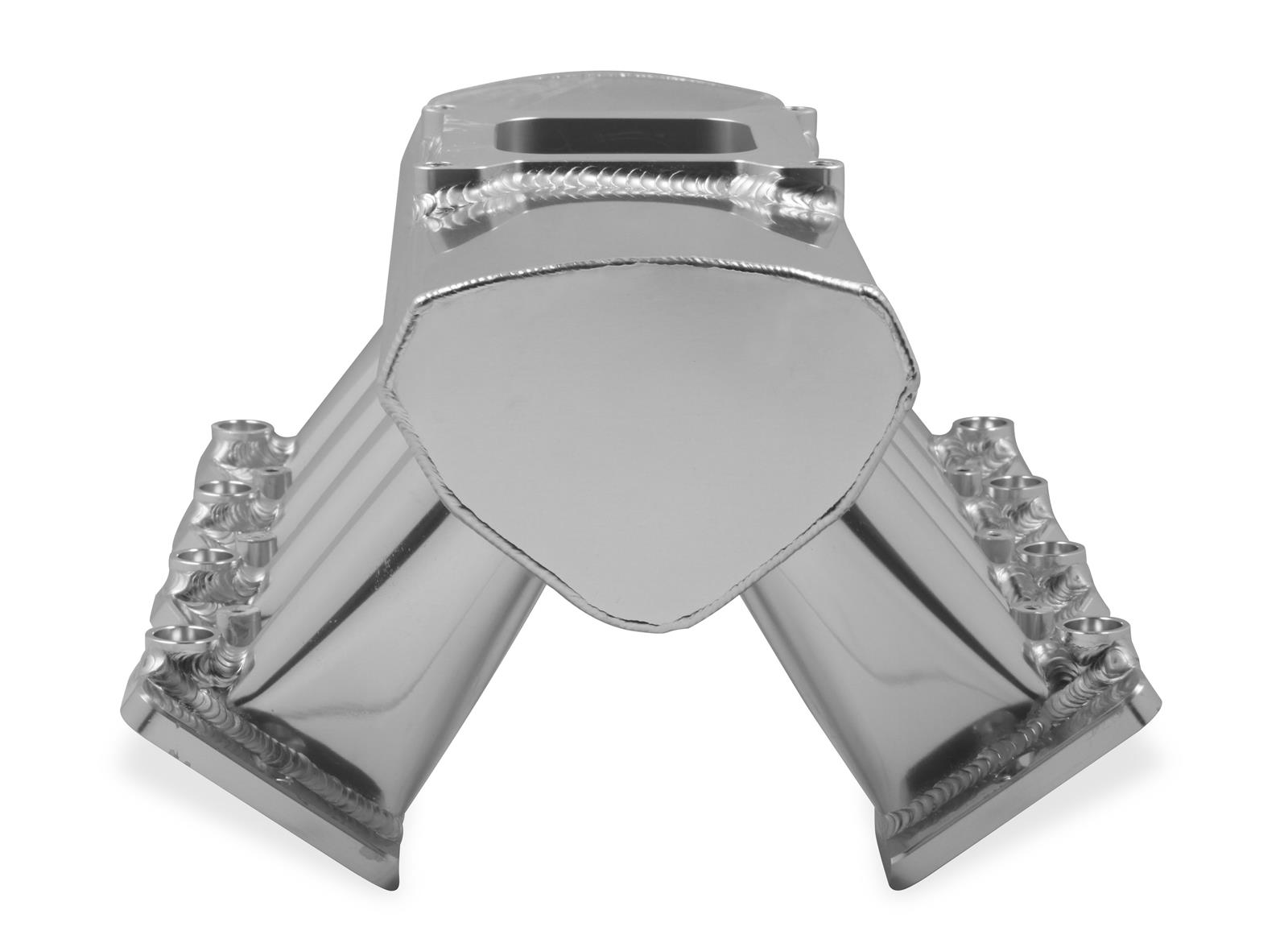 Holley Sniper EFI Fabricated Intakes 820051 Intake Manifolds, EFI, Fabricated, Cathedral Port, 4150 Style Flange, 2,200-6,800 RPM, Aluminum, Black, Chevy, LS Base, 4.8-6.0L, Each thumbnail 3