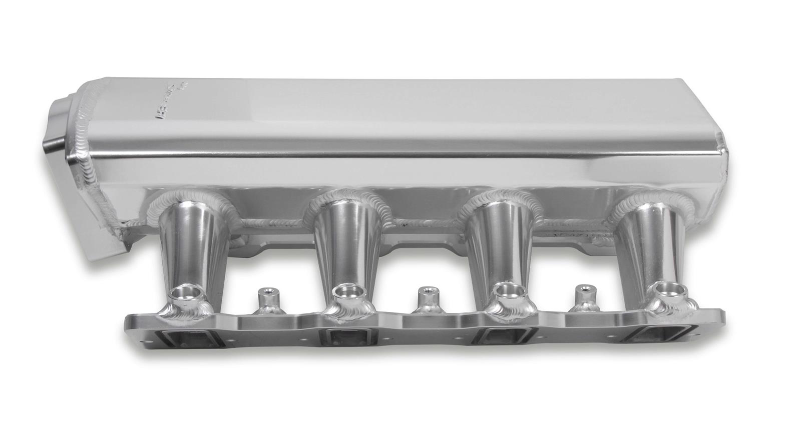 Holley Sniper EFI Fabricated Intakes 820111-1 Intake Manifolds, EFI, Fabricated, Cathedral Port, 102mm Throttle Body, 1,800-6,400 RPM, Aluminum, Silver, Chevy, LS, 4.8-6.0L, Each thumbnail 4
